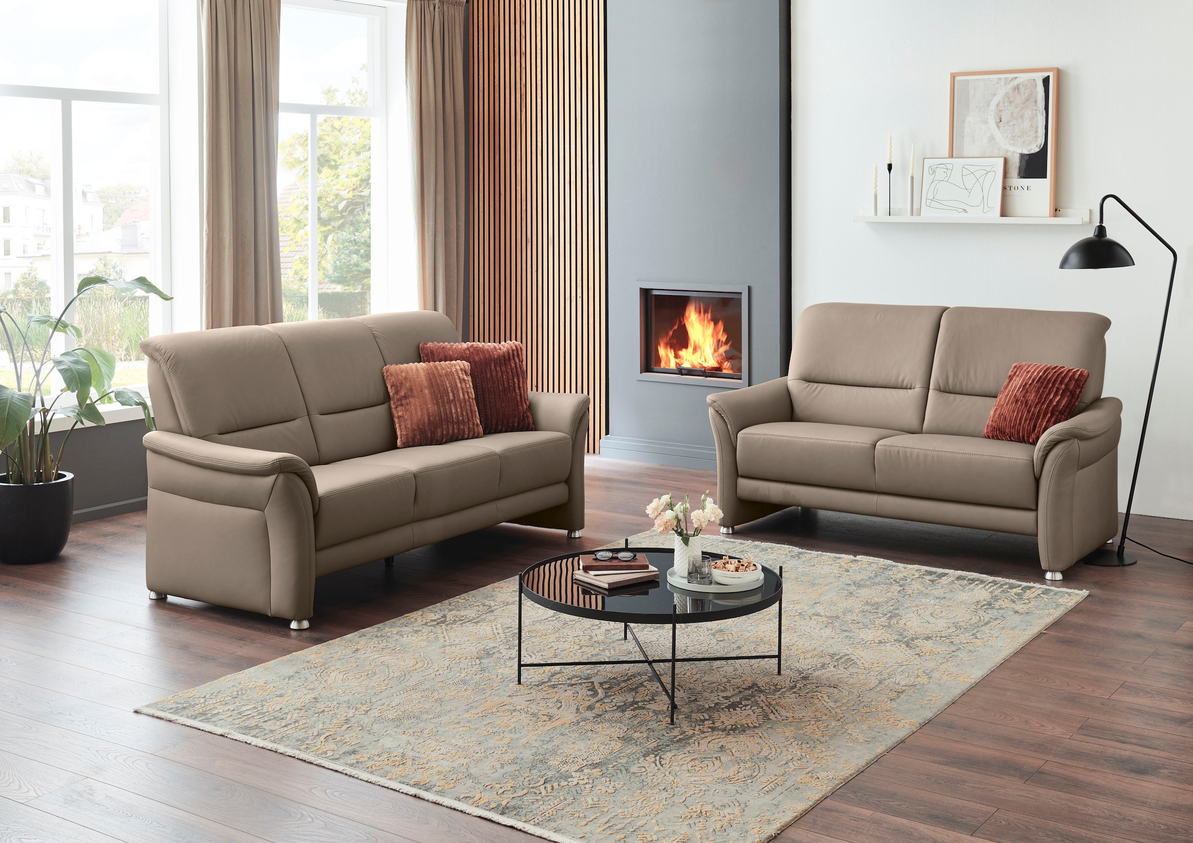 Die PlanBar 2,5-Sitzer »PN-PF23182« Federkernpolsterung, wahlweise Rücken echt bezogen