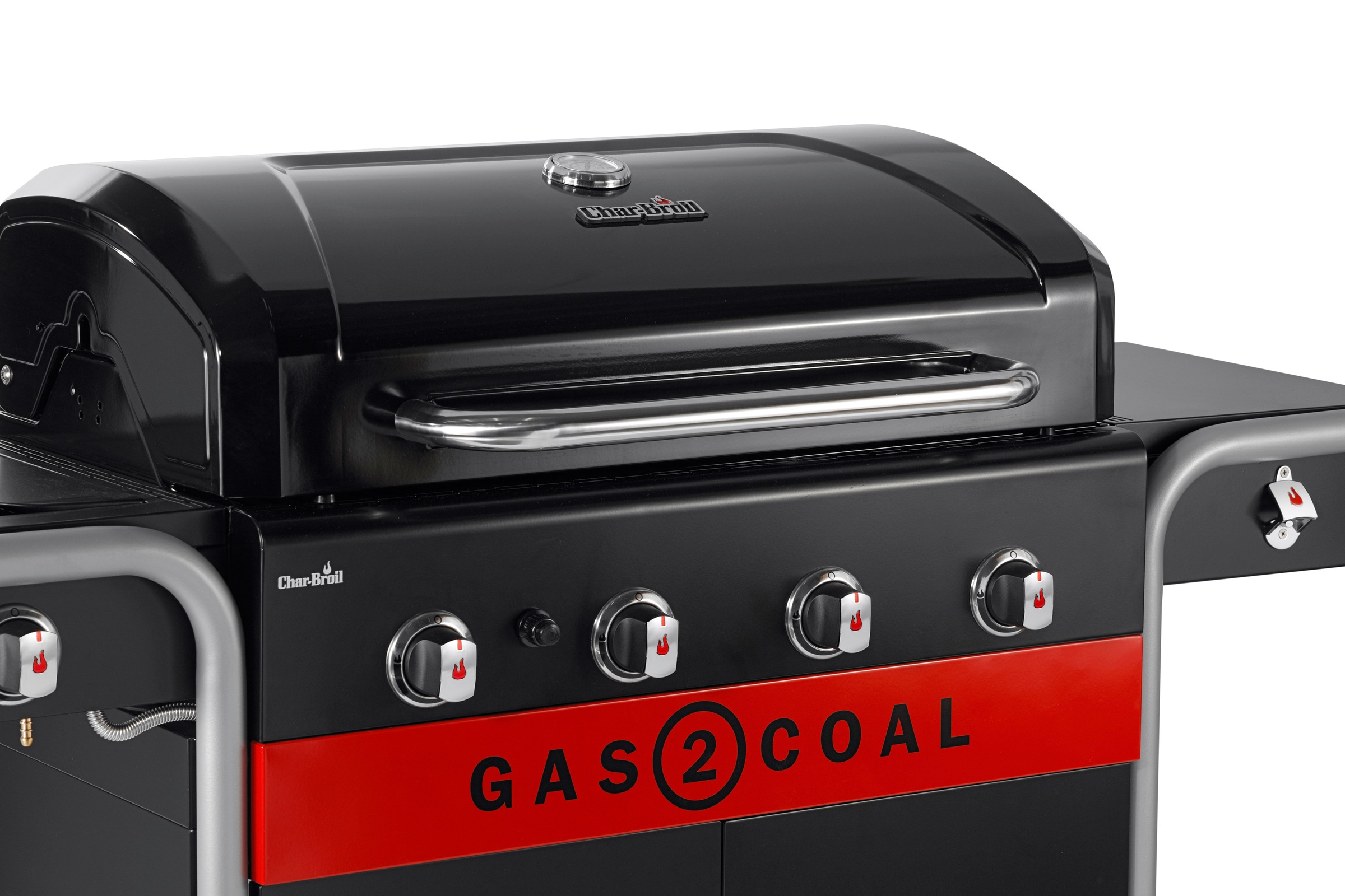 6. Bild von Char-Broil Kombigrill »Hybrid Gas2Coal 2.0 440«, 4-Brenner mit Seitenbrenner und Ablage