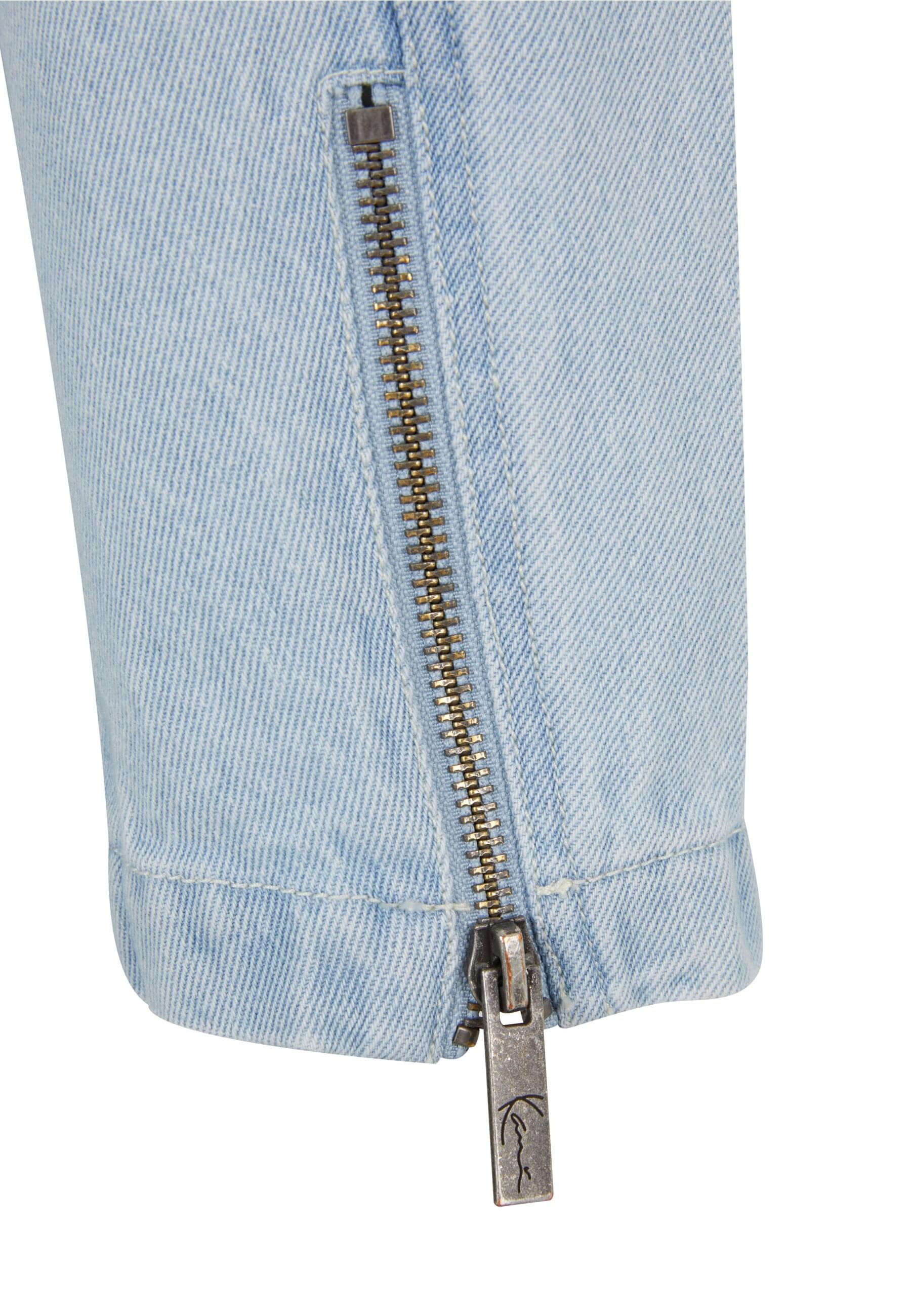 Karl Kani Allwetterjacke »Karl Kani Retro TM Denim Biker Jacket« 1 Stk. tlg. ohne Kapuze