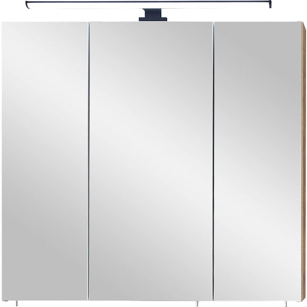 Saphir Spiegelschrank »Quickset 374 Badschrank, 3 Spiegeltüren, 6 Einlegeböden, 75 cm breit«