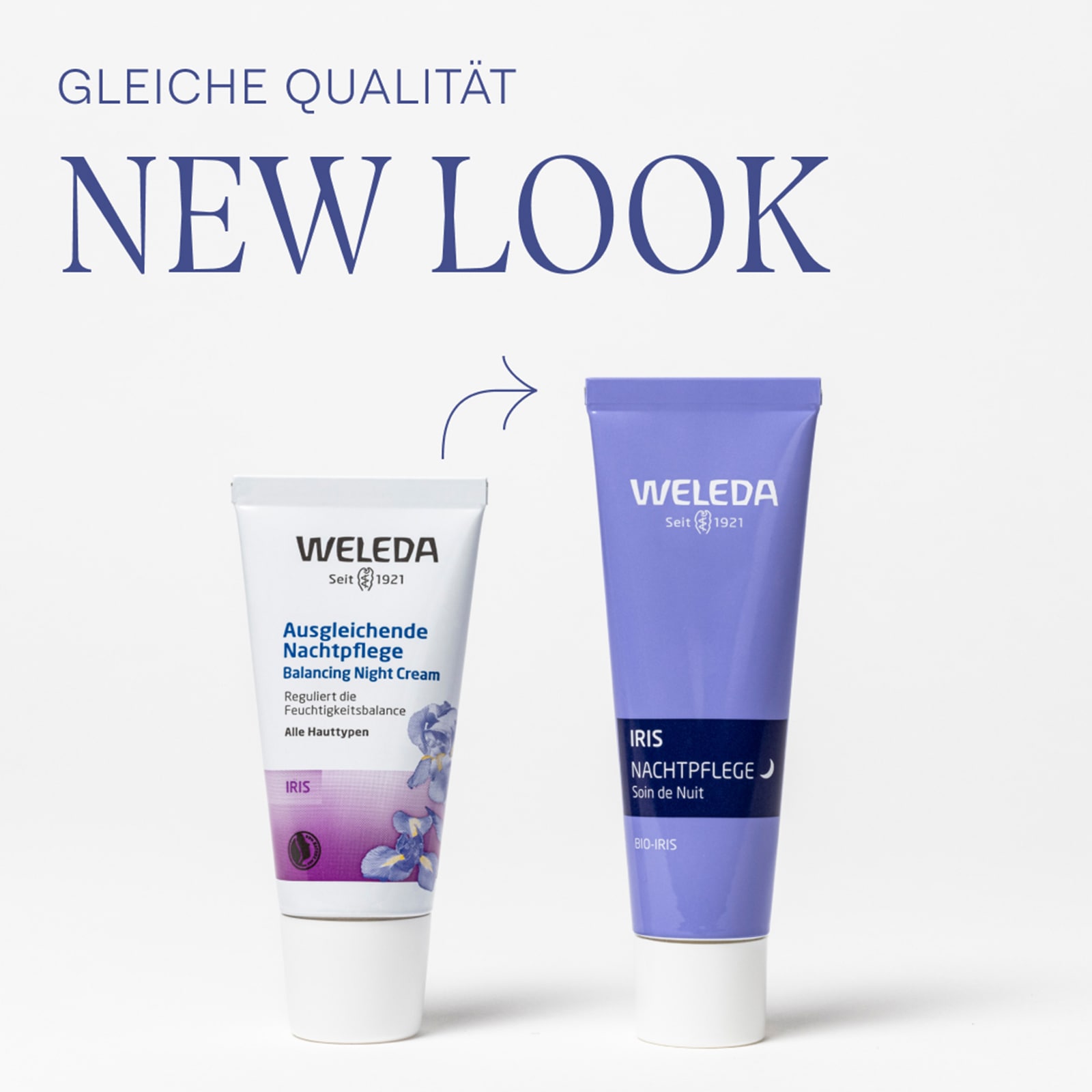 WELEDA Feuchtigkeitscreme »Weleda Iris Nachtpflege«