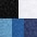 navy, blau, hellblau, weiß, schwarz