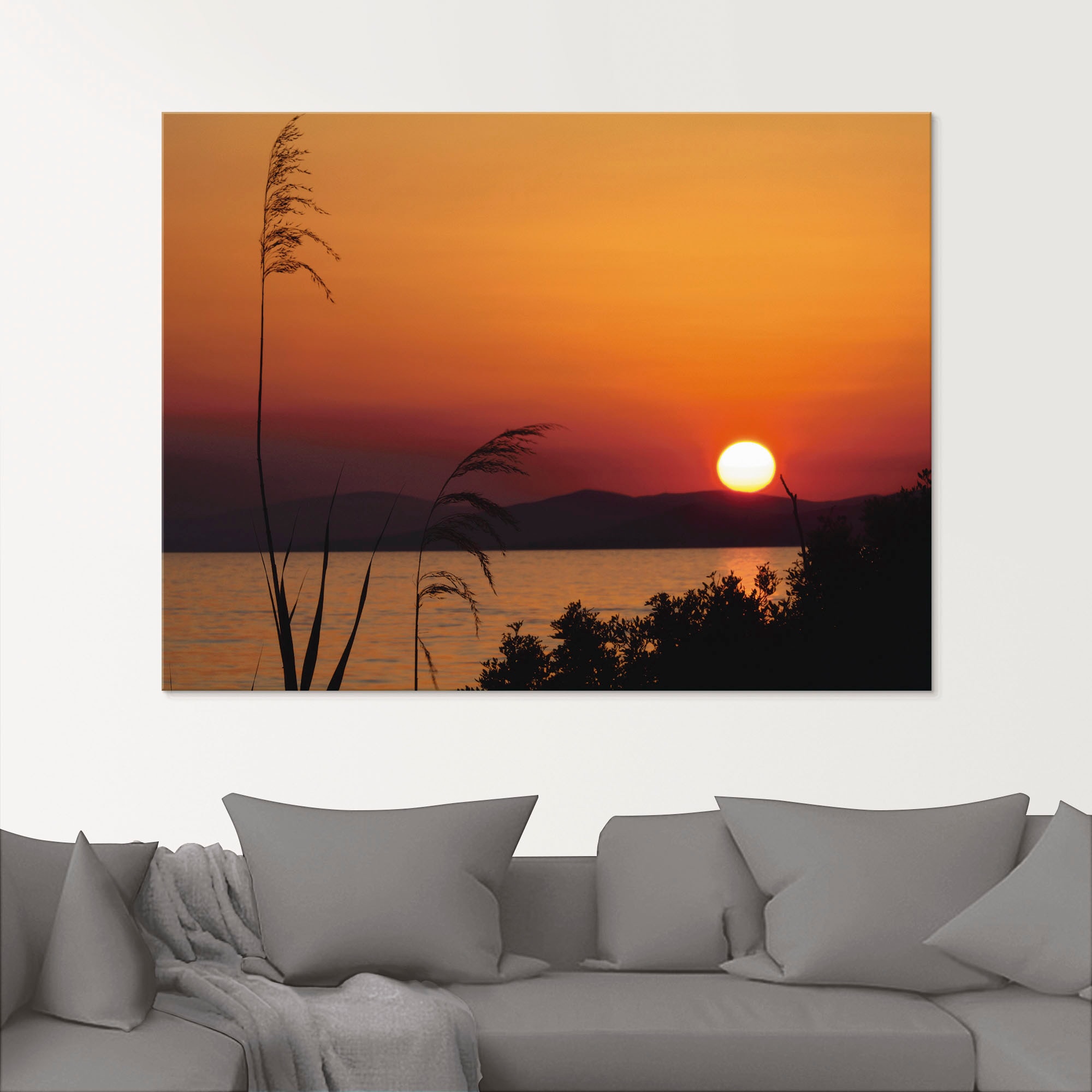 Artland Glasbild "Sonnenuntergang", Sonnenaufgang & -untergang, (1 St.), in günstig online kaufen