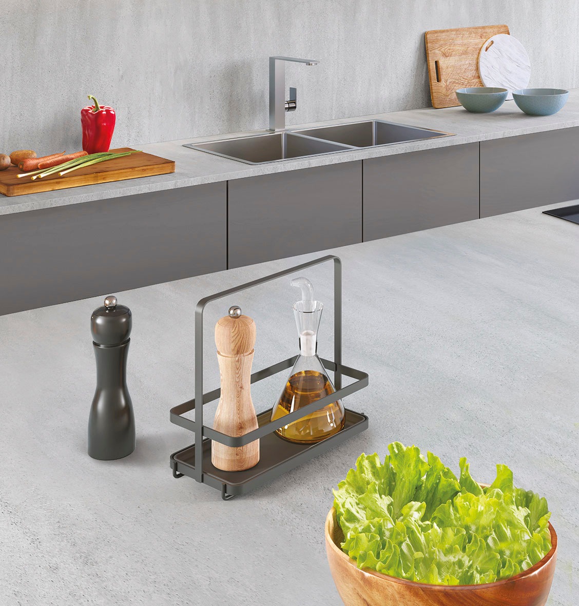 Metaltex Menage »Tokyo Lava«, (1 tlg.), mit exclusiver TouchTherm® Beschich günstig online kaufen