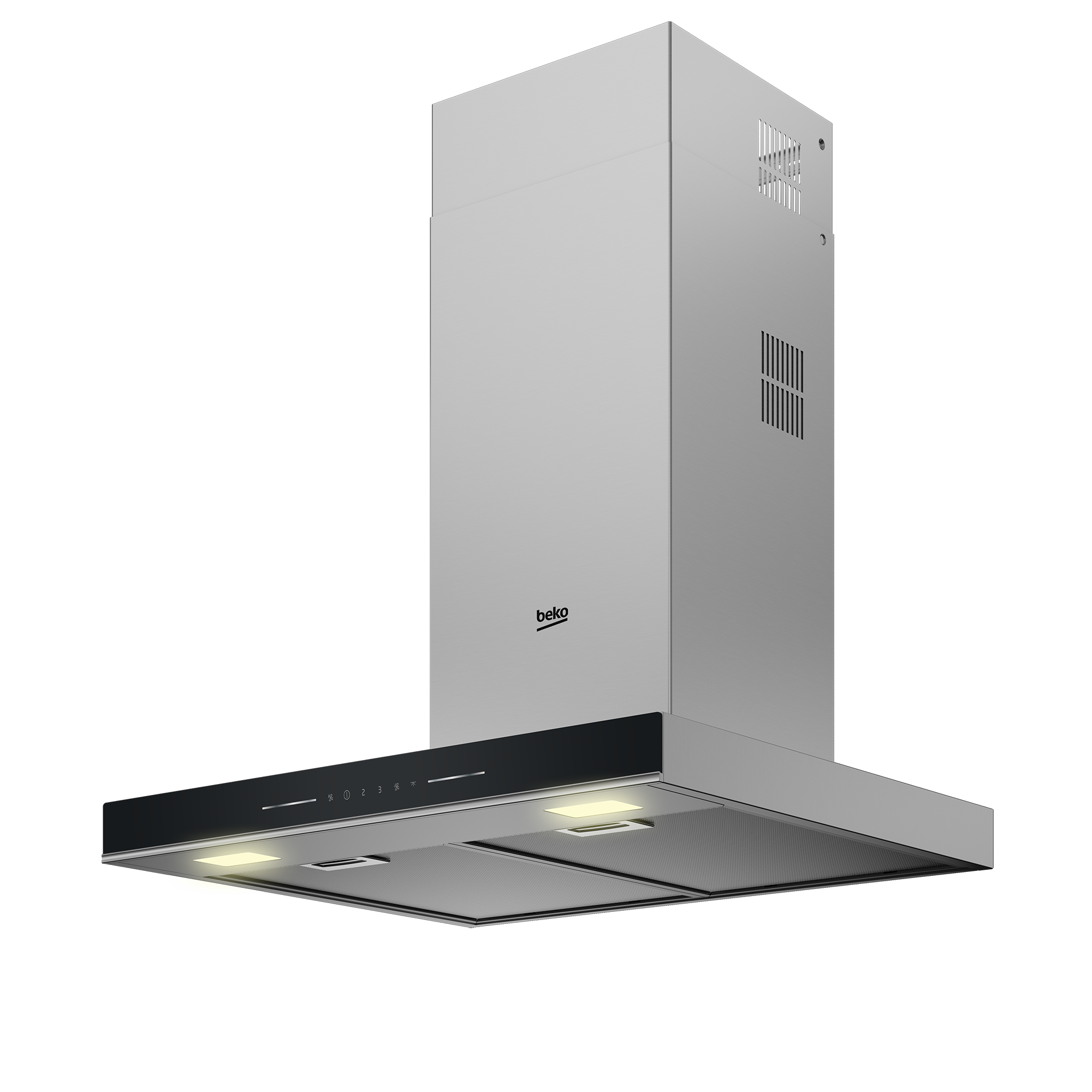 BEKO Kopffreihaube »BHCB66641BBHS« mit Luftreinigungsfunktion edelstahlfarben