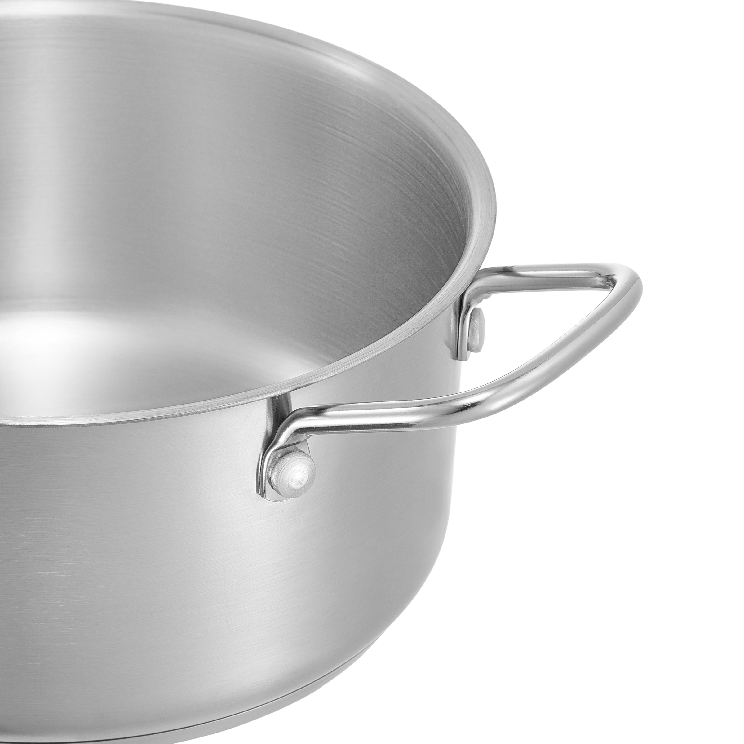 RESTO Kitchenware Topf-Set »GINAN im Geschenkkarton, spülmaschinengeeignet« Set, 1x Soßentopf Ø 16 cm mit Deckel, je 2x Kochtopf Ø 20/24 cm mit Deckel, 6 tlg. Edelstahl 18/10