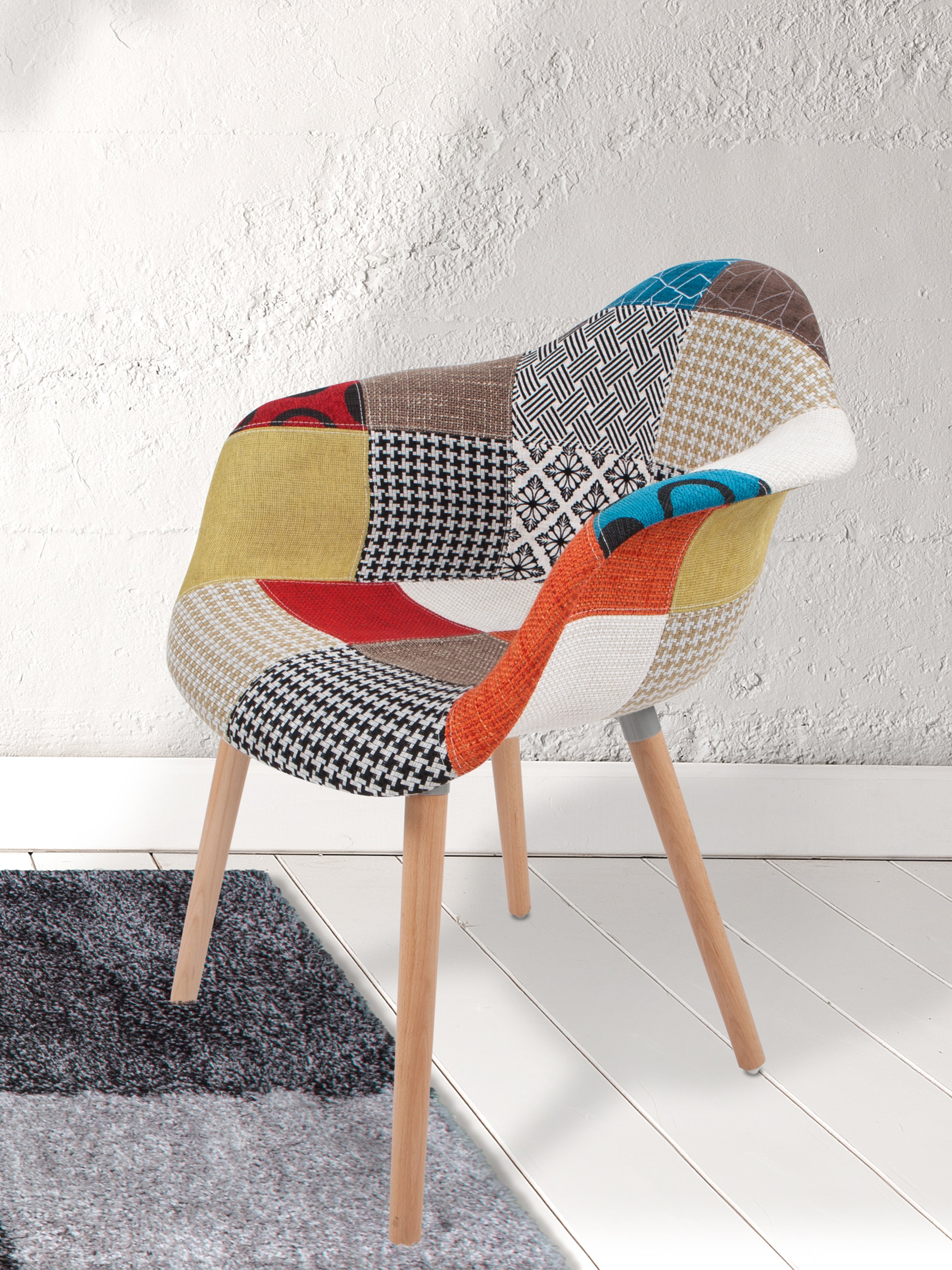 Kayoom Polsterstuhl "Stuhl Dave 110 2er-Set Multi, bequemer Stuhl mit Patch günstig online kaufen