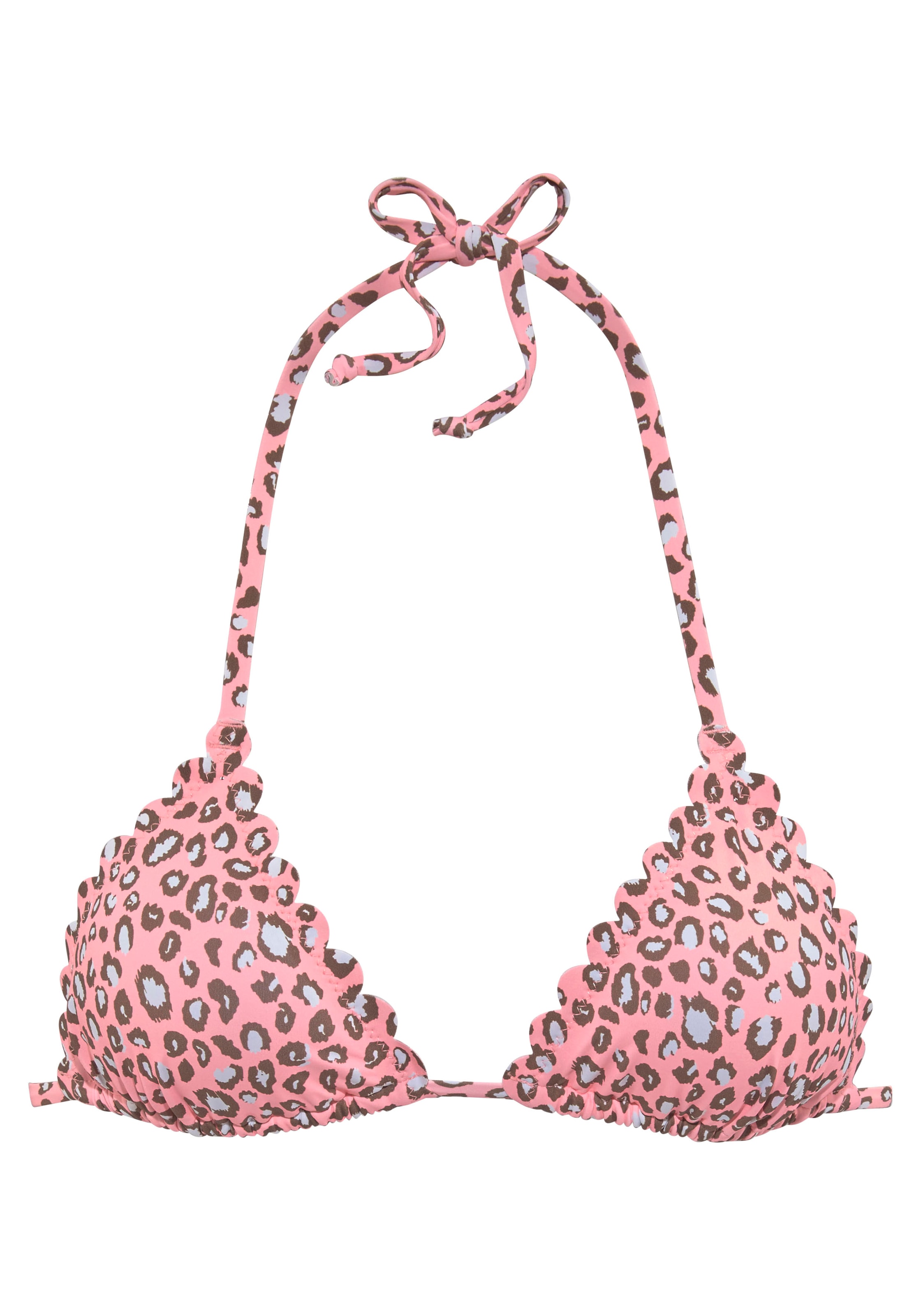 LASCANA Triangel-Bikini-Top »Mae«, farbenfroher Animalprint, herausnehmbare Cups