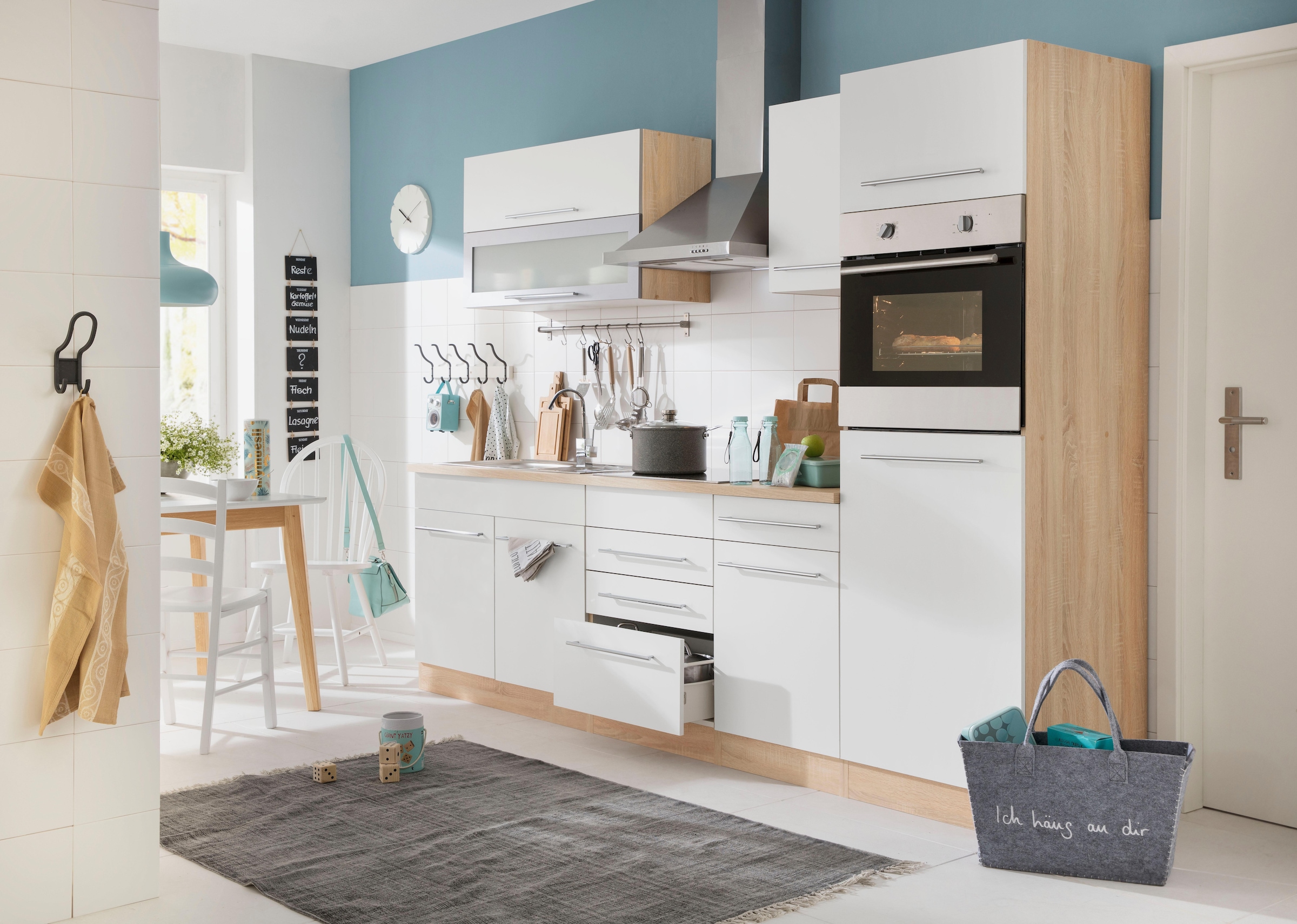 KOCHSTATION Küchenzeile »KS-Eton« ohne E-Geräte, Breite 270 cm