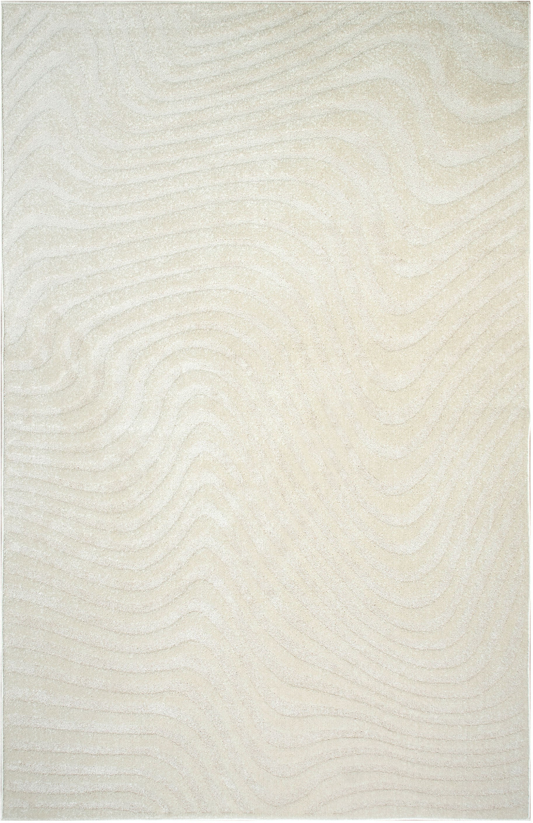 my home Teppich »Vibek, Wellen-Design in Hoch-Tief-Struktur« rechteckig 9 m günstig online kaufen