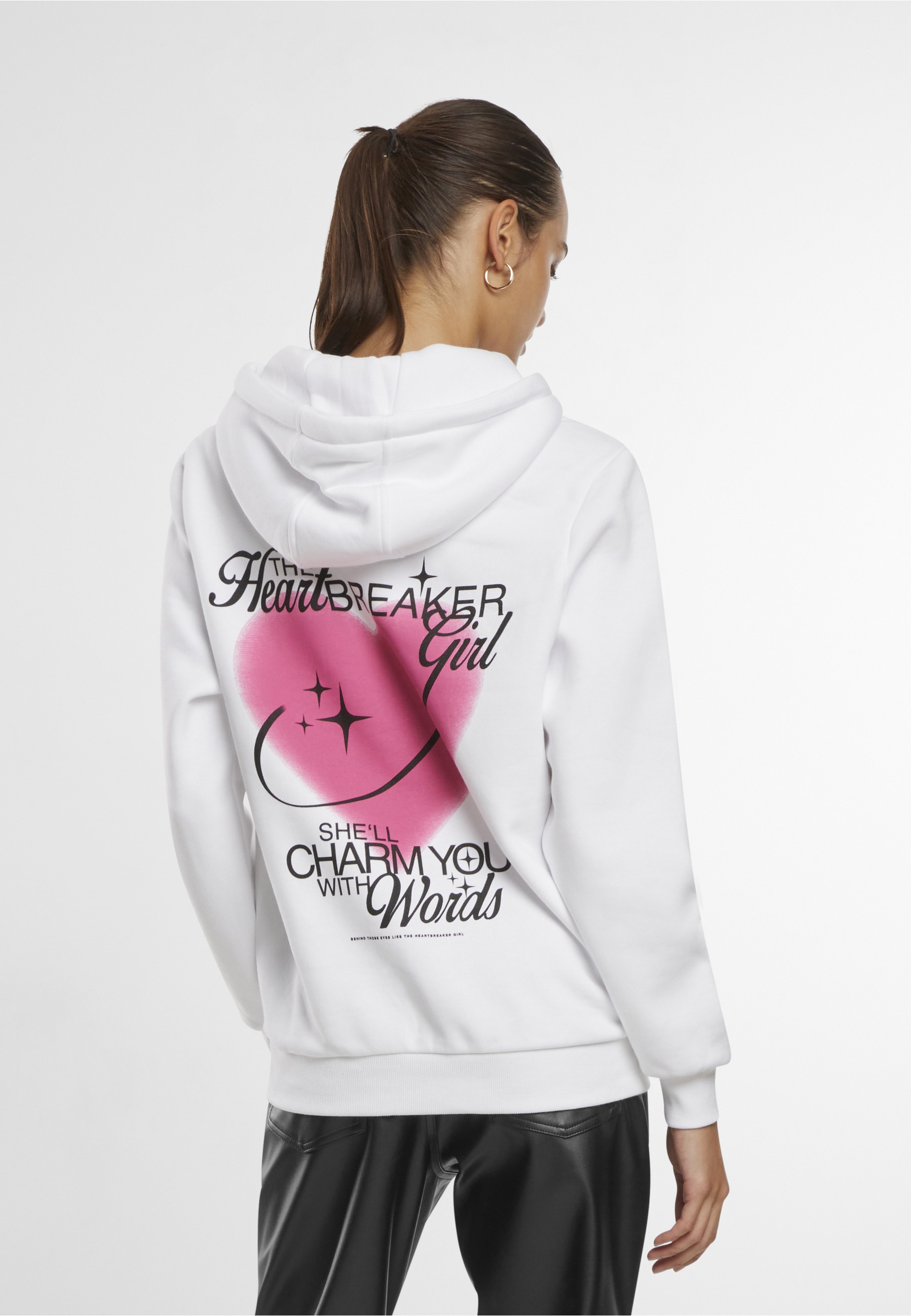 Miss Tee Kapuzensweatshirt »Miss Tee Heartbreaker Girl Ladies Fluffy Hoody«
