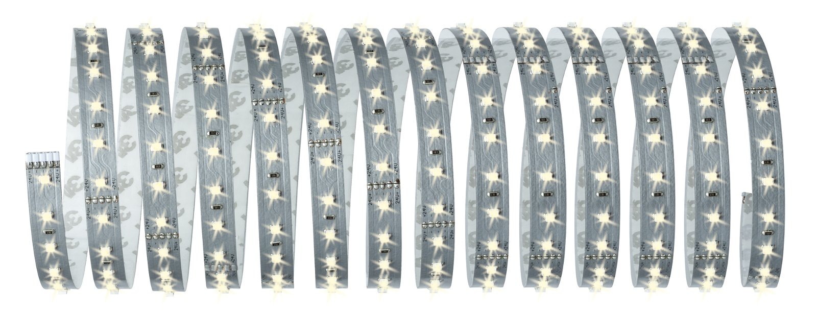 Paulmann LED-Streifen »MaxLED 500 Basisset 5m IP20 2700K 30W 230/24V 60VA Silber«, 1 St.-flammig