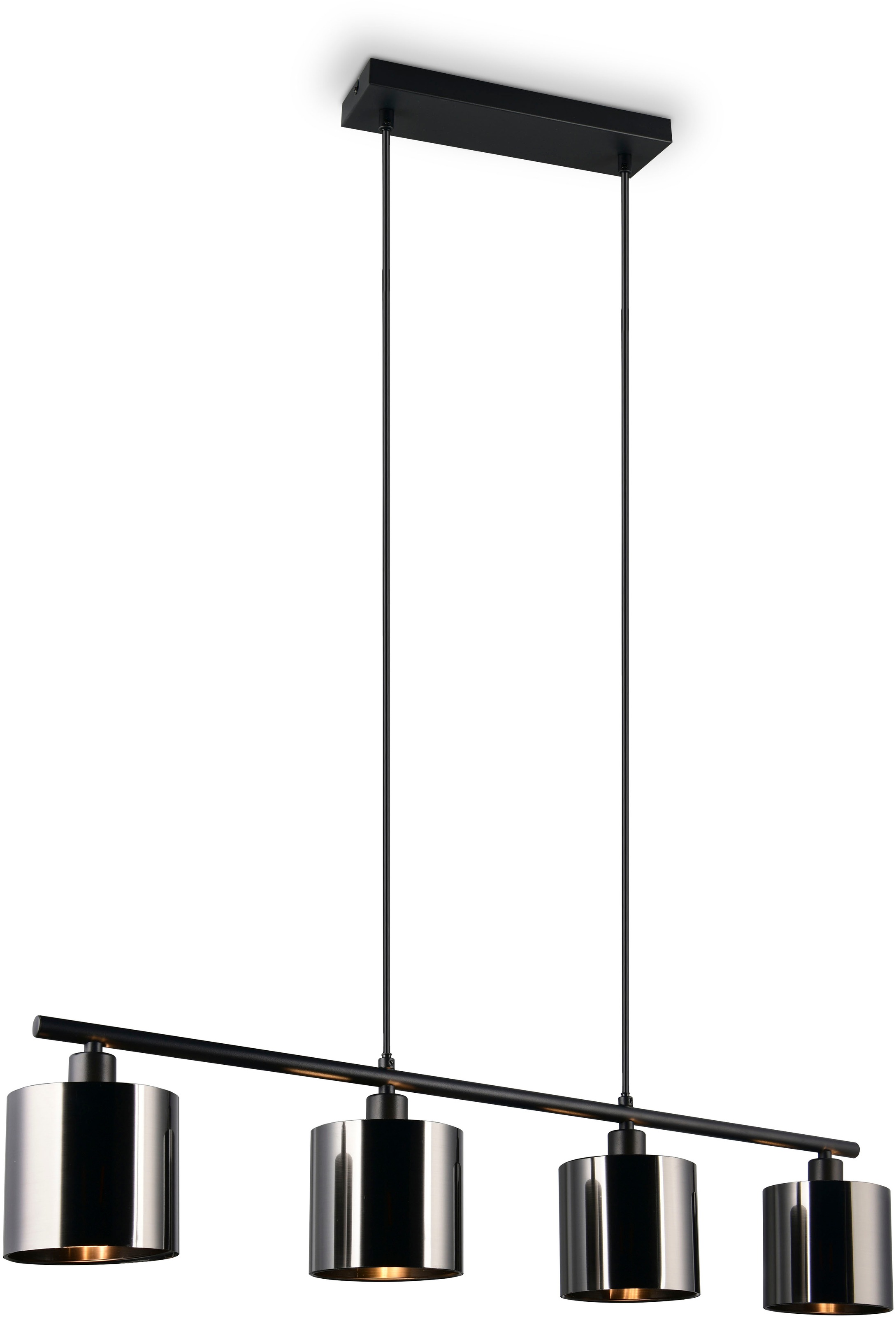 REALITY Leuchten Pendelleuchte »JASON, Hängelampe Höhe bis 150cm, exkl 4x E günstig online kaufen