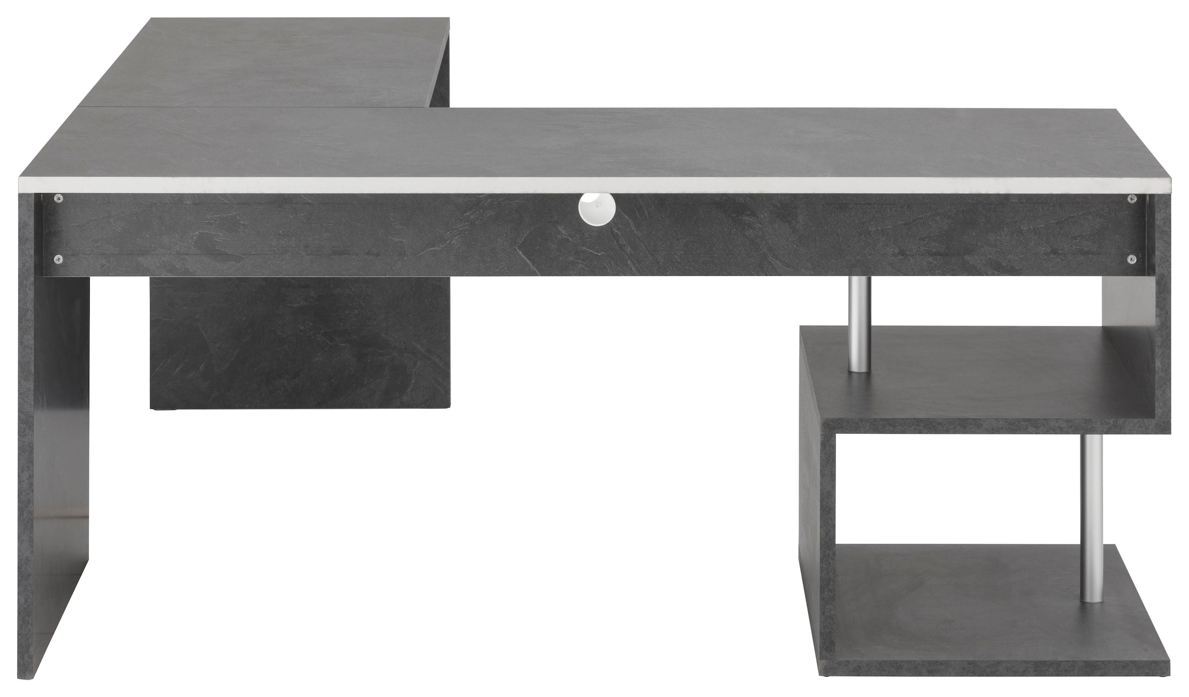 INOSIGN Eckschreibtisch »Esse, Schreibtisch im modernen Design«, mit oder ohne Monitoraufsatz Breite 180/160 cm, "Made in Italy"