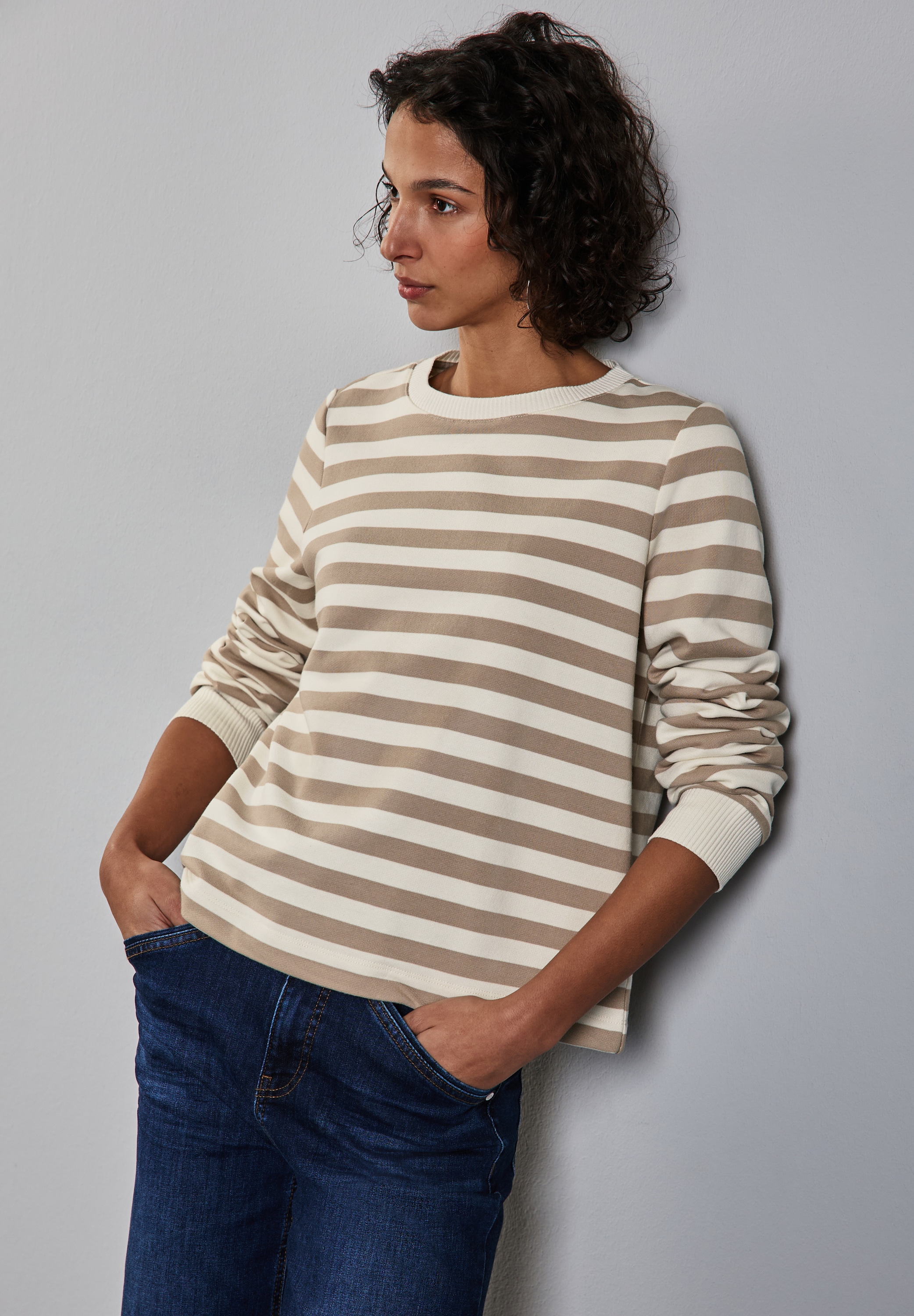 STREET ONE Sweater, im Streifen-Look