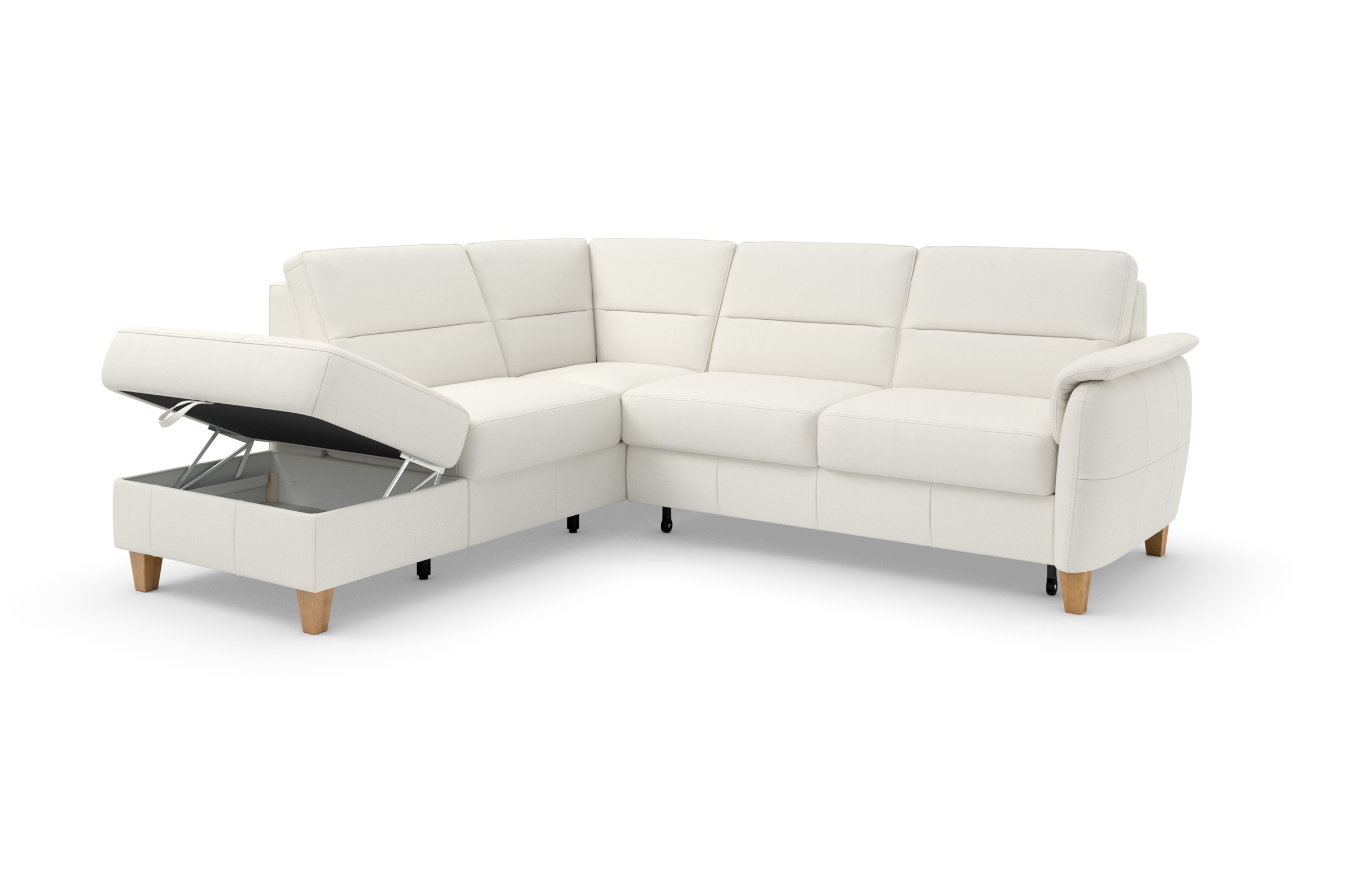 Home affaire Ecksofa »Palmera L-Form«, Federkern, wahlweise mit Bettfunktion und mit/ohne Stauraum