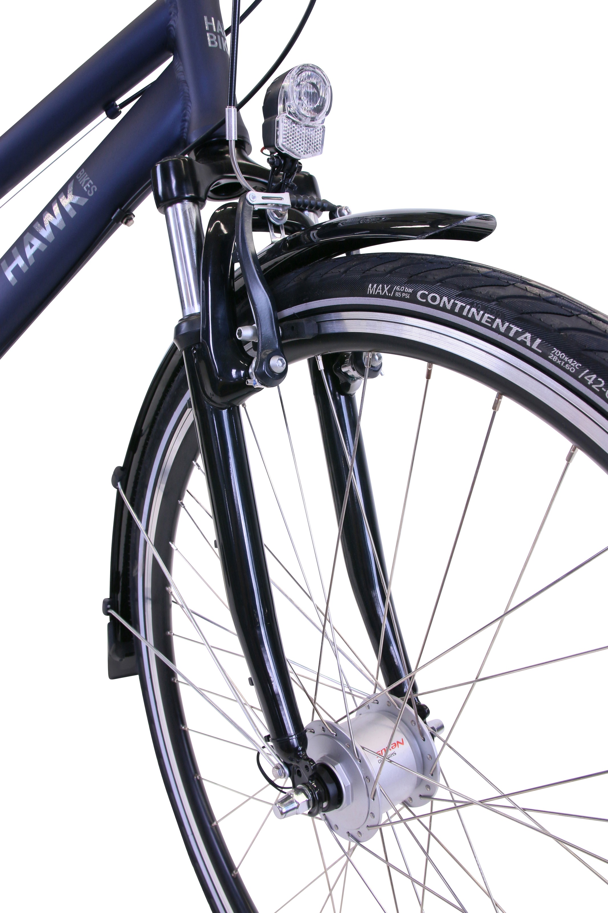 3. Bild von HAWK Bikes Cityrad »HAWK Citytrek Lady Deluxe Plus Ocean Blue«, 7 Gang, Shimano, Nexus Schaltwerk, für Damen und Herren