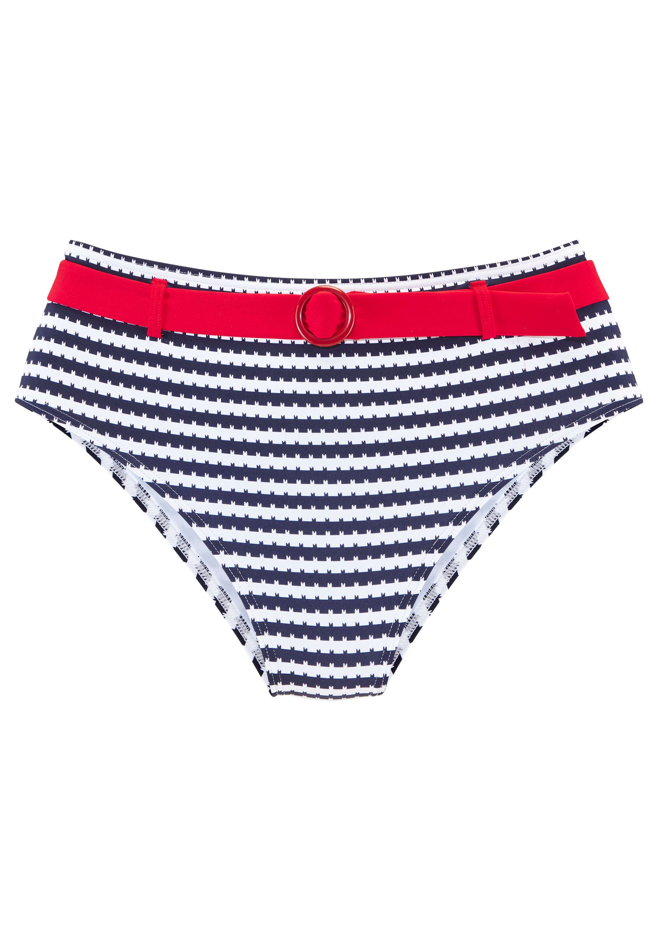 s.Oliver Highwaist-Bikini-Hose »Elain« mit Gürtel und Zierring
