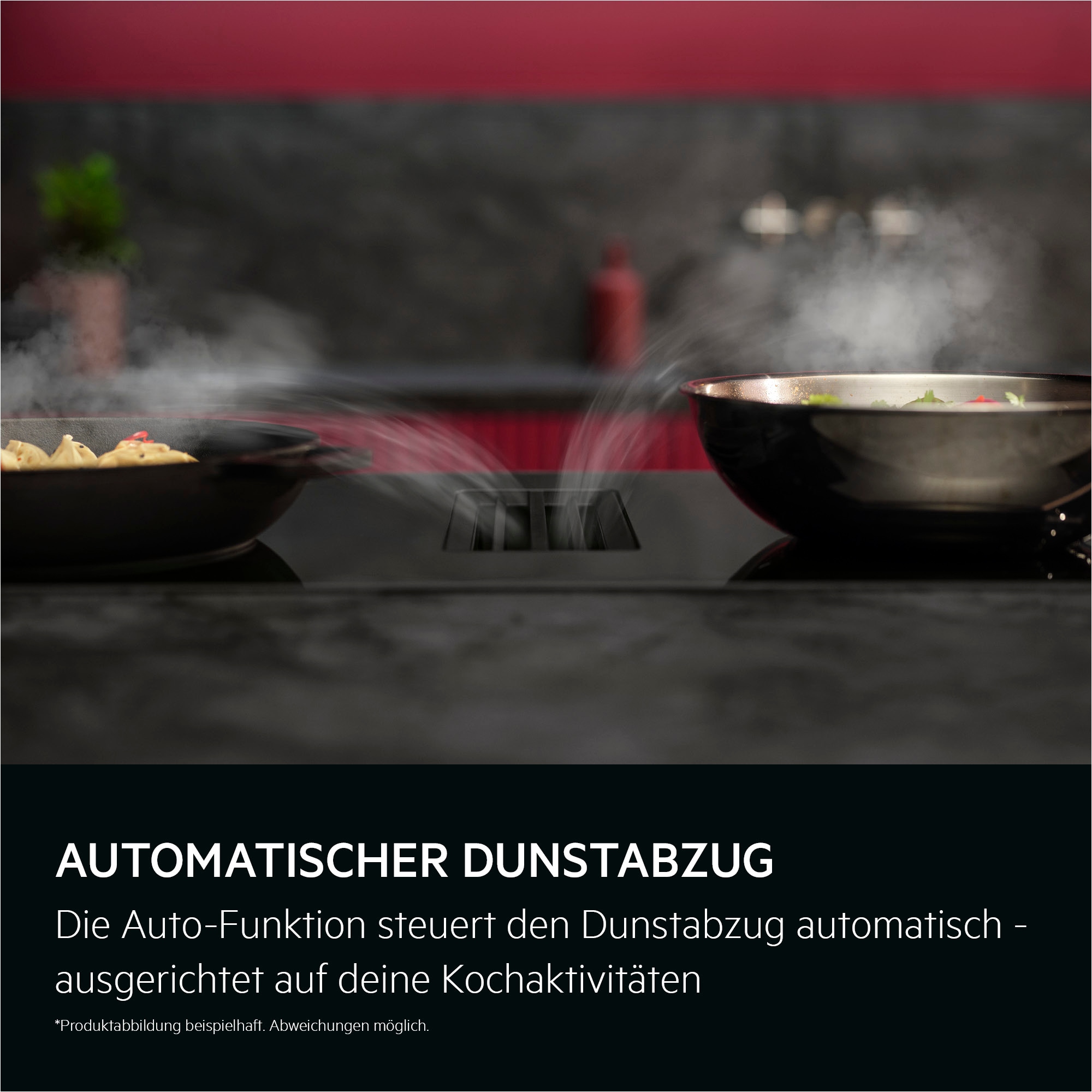 AEG Kochfeld mit Dunstabzug »TT84CA0FRB« Induktionskochen mit integr. Dunstabzug: frische Luft, Made in Germany