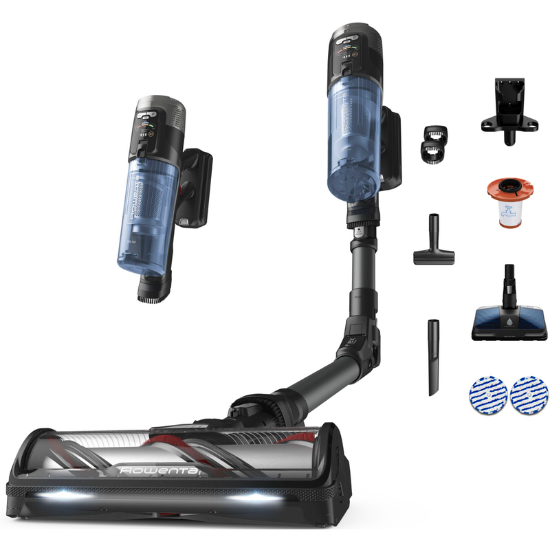 ROWENTA Nass-Trocken-Akkusauger »X-Force Flex 12.60 Neo, 150 Air Watt, motorisierte Düse, LED-Saugkopf« besonders leichtes Design, automatische...