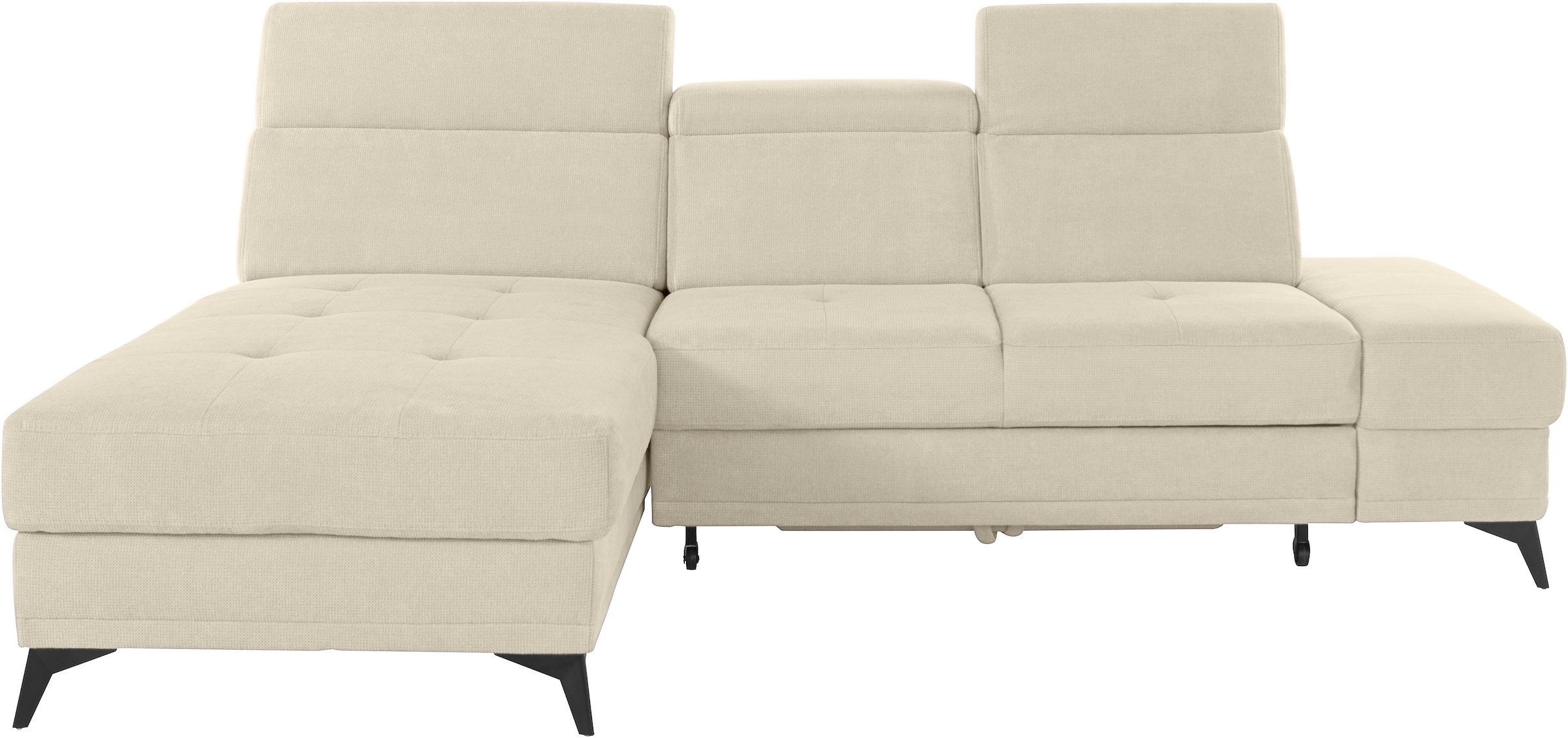 Home affaire Ecksofa »Cardiz L-Form« inkl.Kopfteilverstellung und Federkern günstig online kaufen