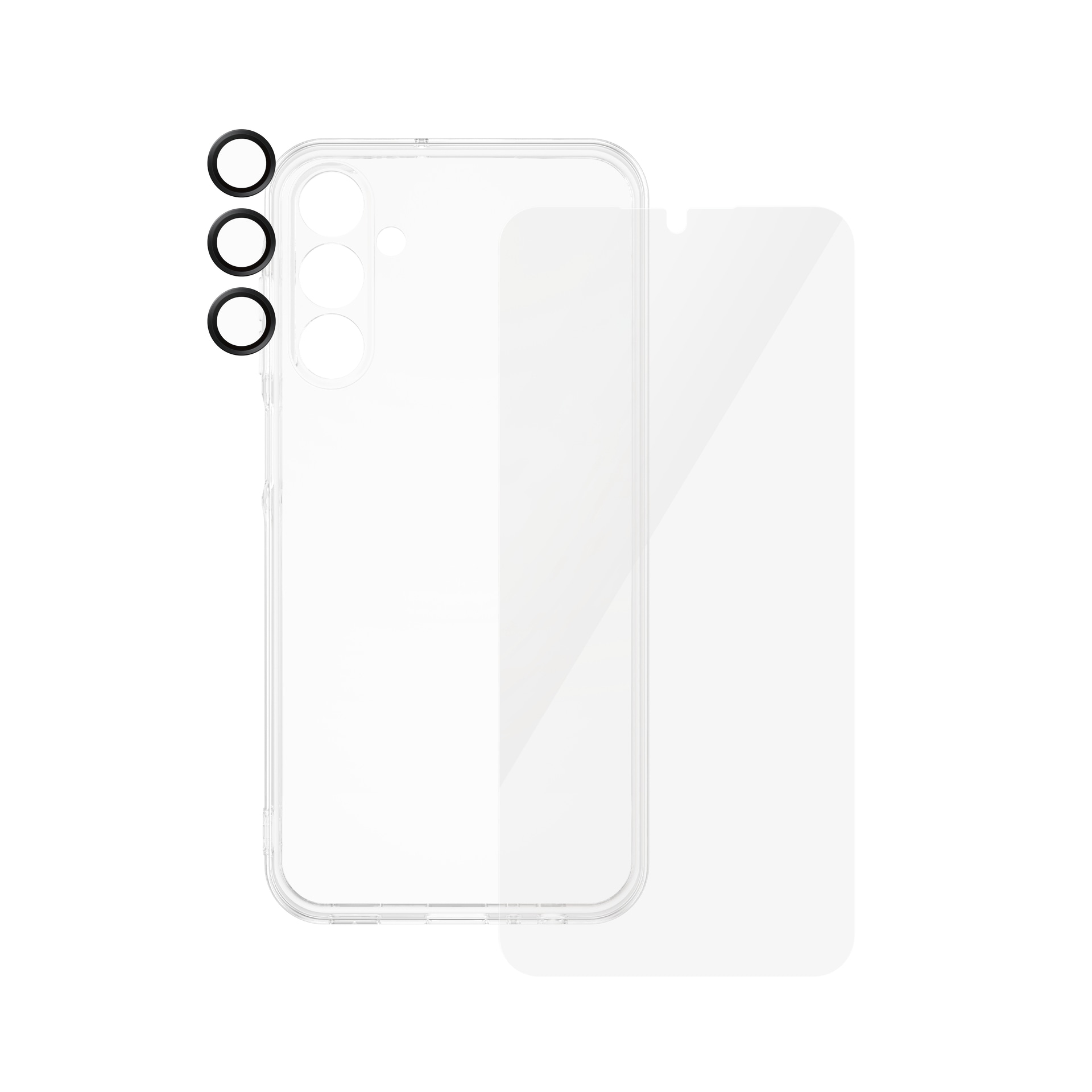 SAFE by PanzerGlass Displayschutzglas »3-in-1 Bundle Set Screen Protector, Case und Camera Lens Protector«, für Samsung Galaxy A15-Samsung Galaxy A15 5G, Bildschirmschutz, Kameraschutz, Backcover, Rundumschutz, 360 Grad