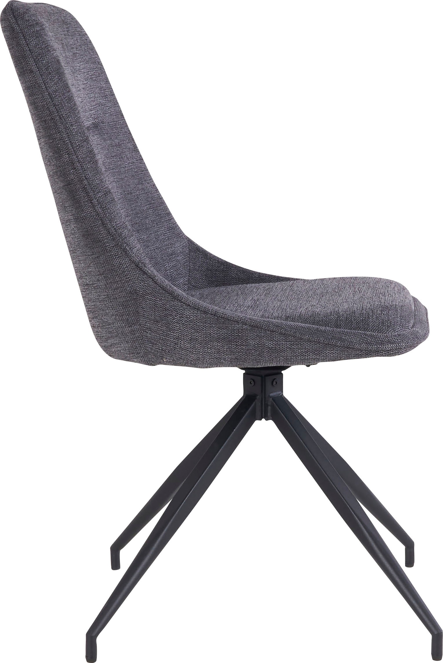 Homexperts Esszimmerstuhl, (Set), 2 St., Webstoff, Webstoff, Schwarz Eisenfüße, B 50 T 59 H 90 cm, Ohne Armlehne