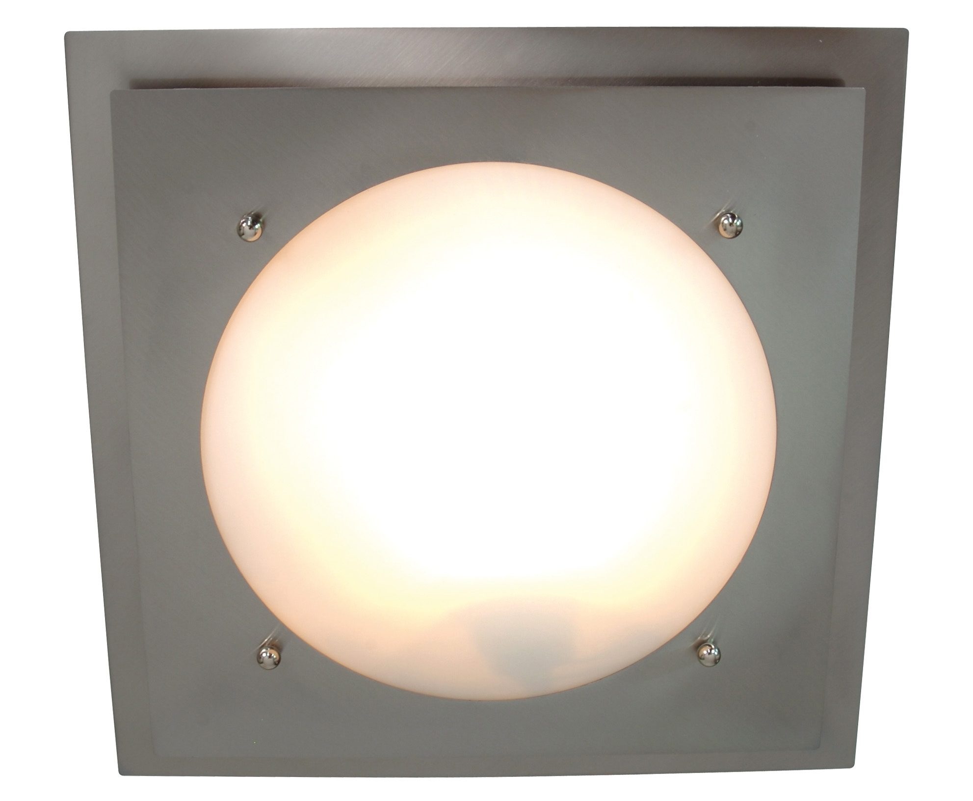 näve Deckenleuchte, 1 flammig, Leuchtmittel E27 | ohne Leuchtmittel, 1xE27/60W, s: 34 cm; h:8cm, Glasdeckenleuchte d: 34cm