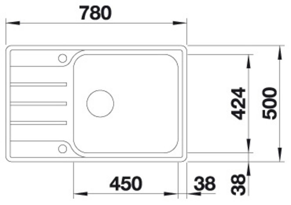 Blanco Edelstahlspüle »LEMIS XL 6 S-IF Compact«, zum wechselseitigen Einbau geeignet