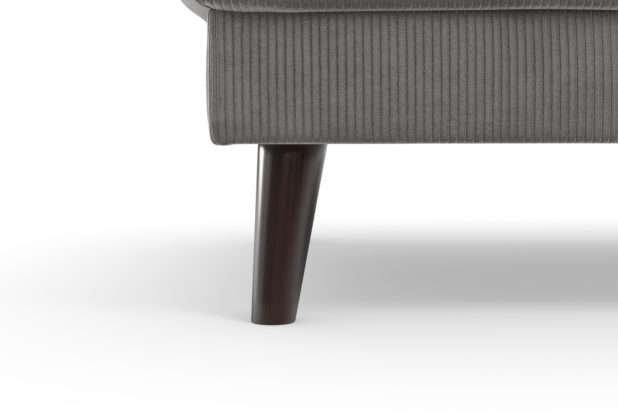 TRENDMANUFAKTUR Polsterhocker »Lumber Jack«, (1 St.), in moderner Optik, mit extra hohen Füßen