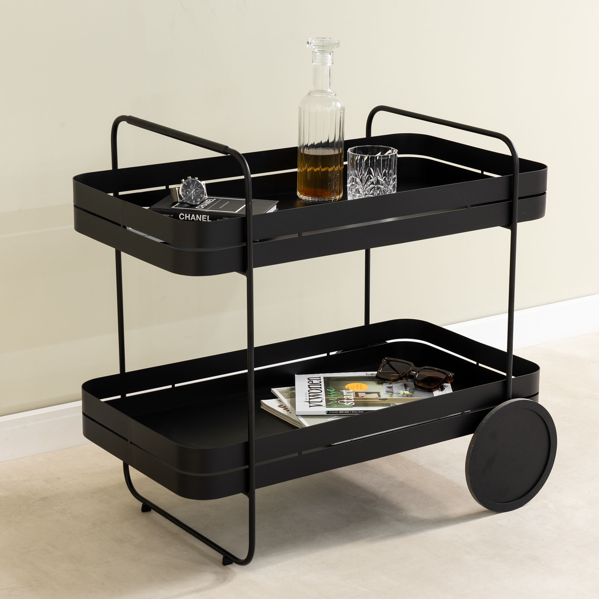 Spinder Design Servierwagen »GIN & TROLLY«, (1 St.), Servierwagen aus Stahl günstig online kaufen