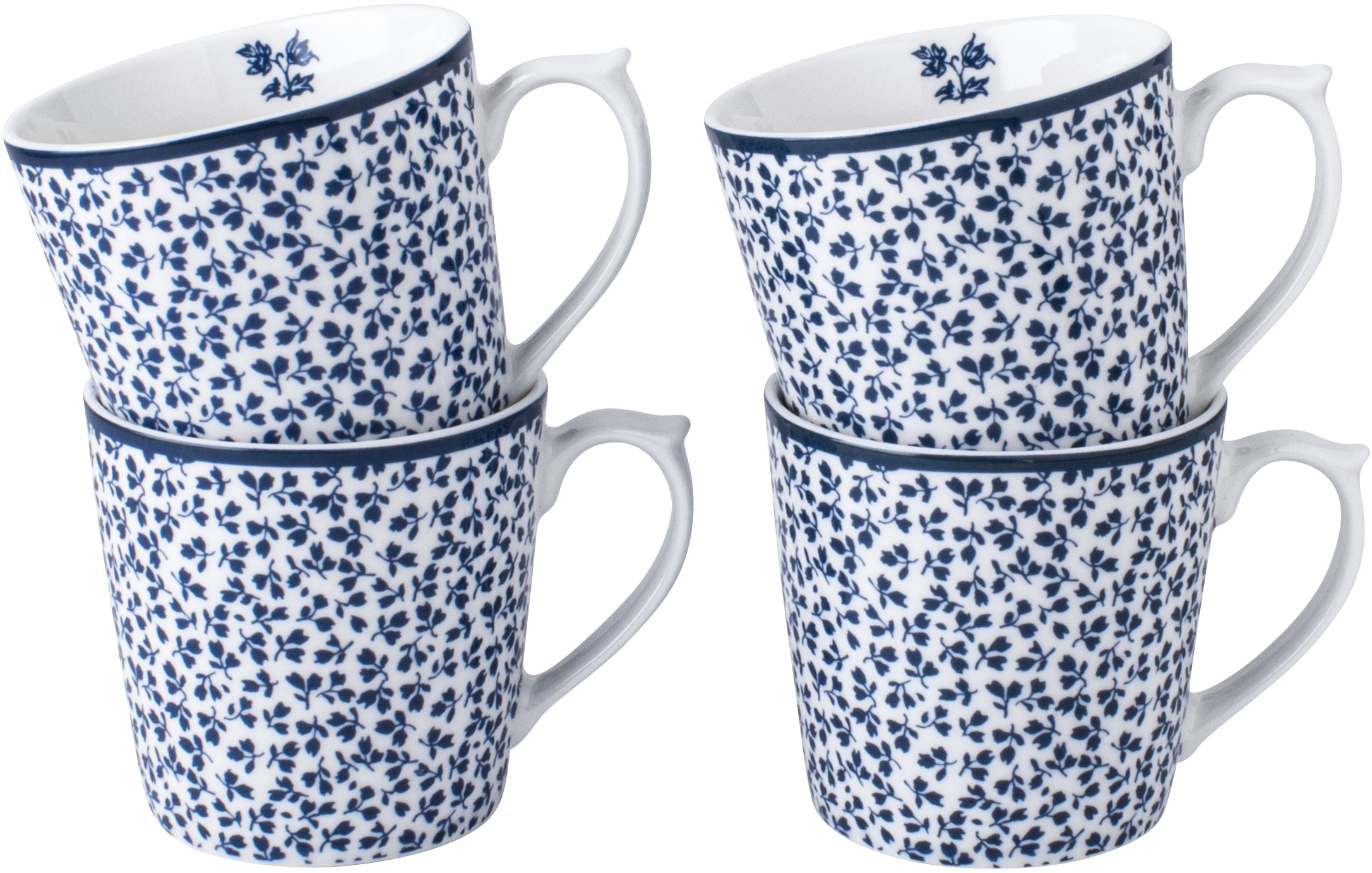 Bild von LAURA ASHLEY BLUEPRINT COLLECTABLES Becher »4 Becher Floris«, (Set, 4 tlg., 4 Becher), 4-teilig, 320 ml