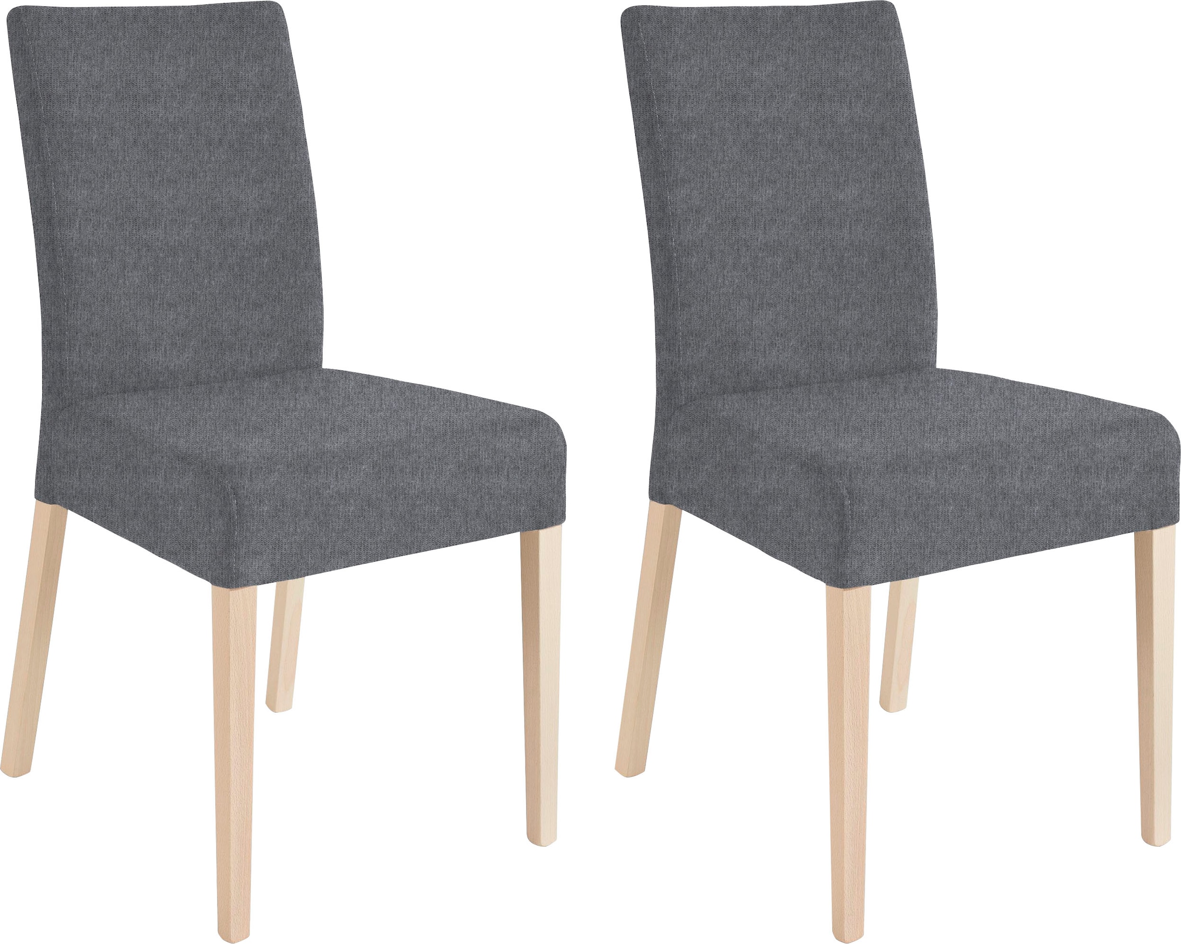 Home affaire 4-Fußstuhl »Umag« (Set) 2 Stk.Sitz und Rücken gepolstert günstig online kaufen