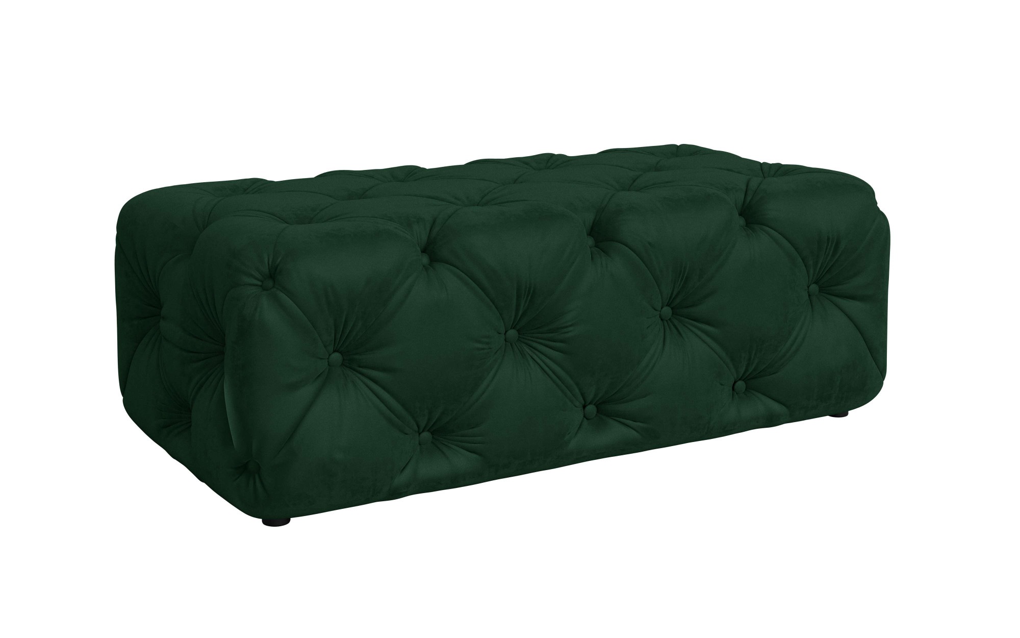 Places of Style Polsterhocker »FOLLINA«, Polsterhocker mit klassischer Chesterfield-Knopfheftung