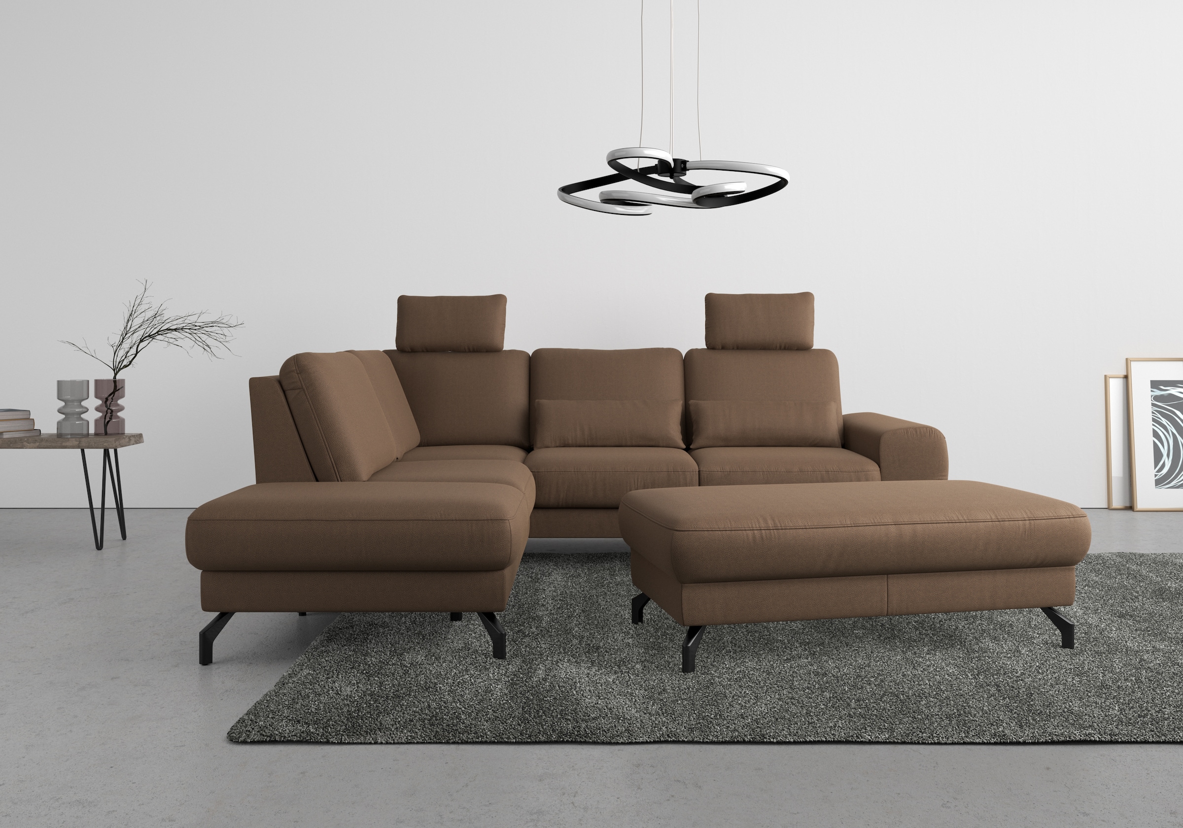 sit&more Ecksofa »Cinturo L-Form«, inklusive Sitztiefenverstellung und Fede günstig online kaufen