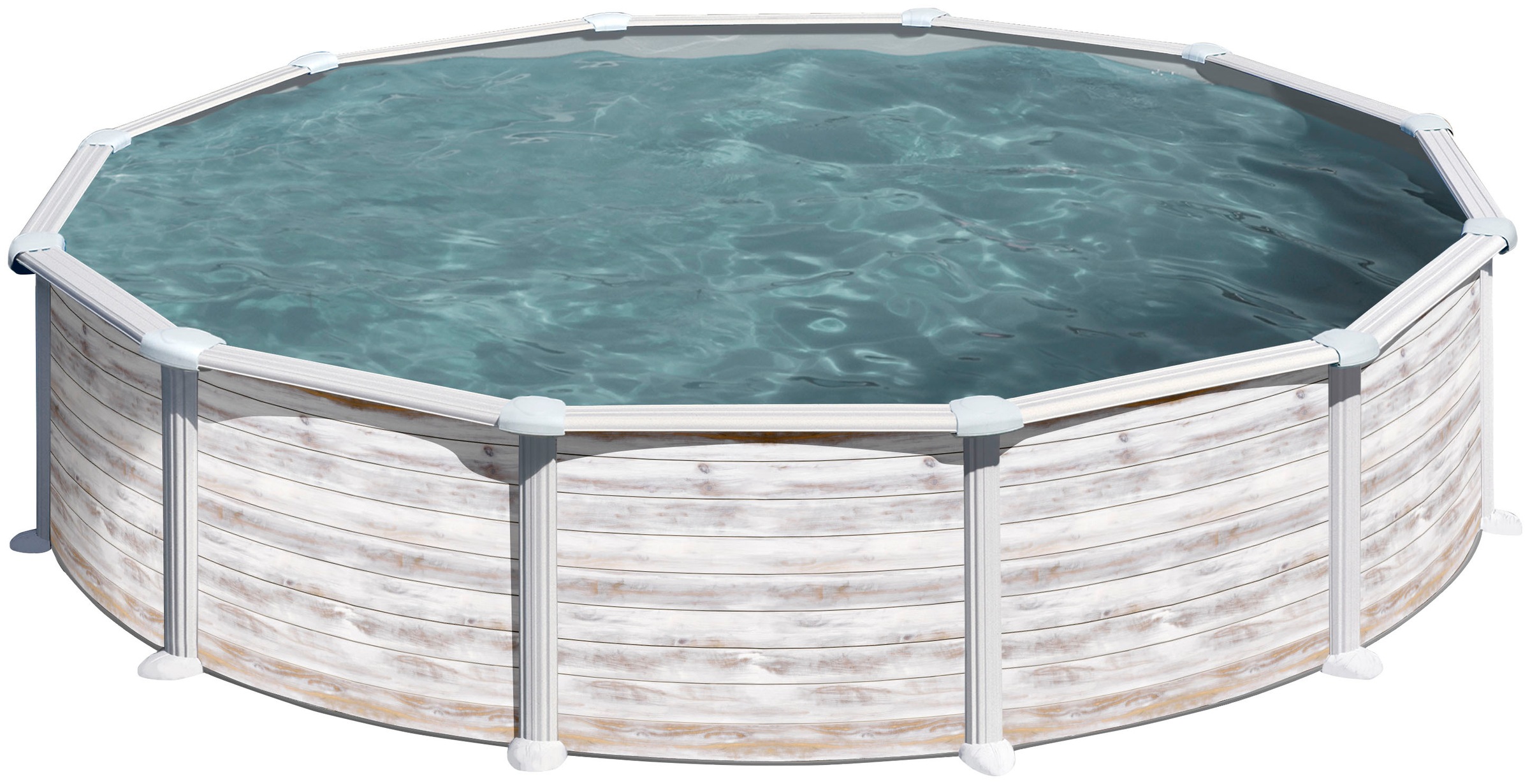 Gre Rundpool »Groenlandia inkl. Zubehör«, (Set, 5 tlg.), Höhe: 132 cm, in versch. Größen erhältlich