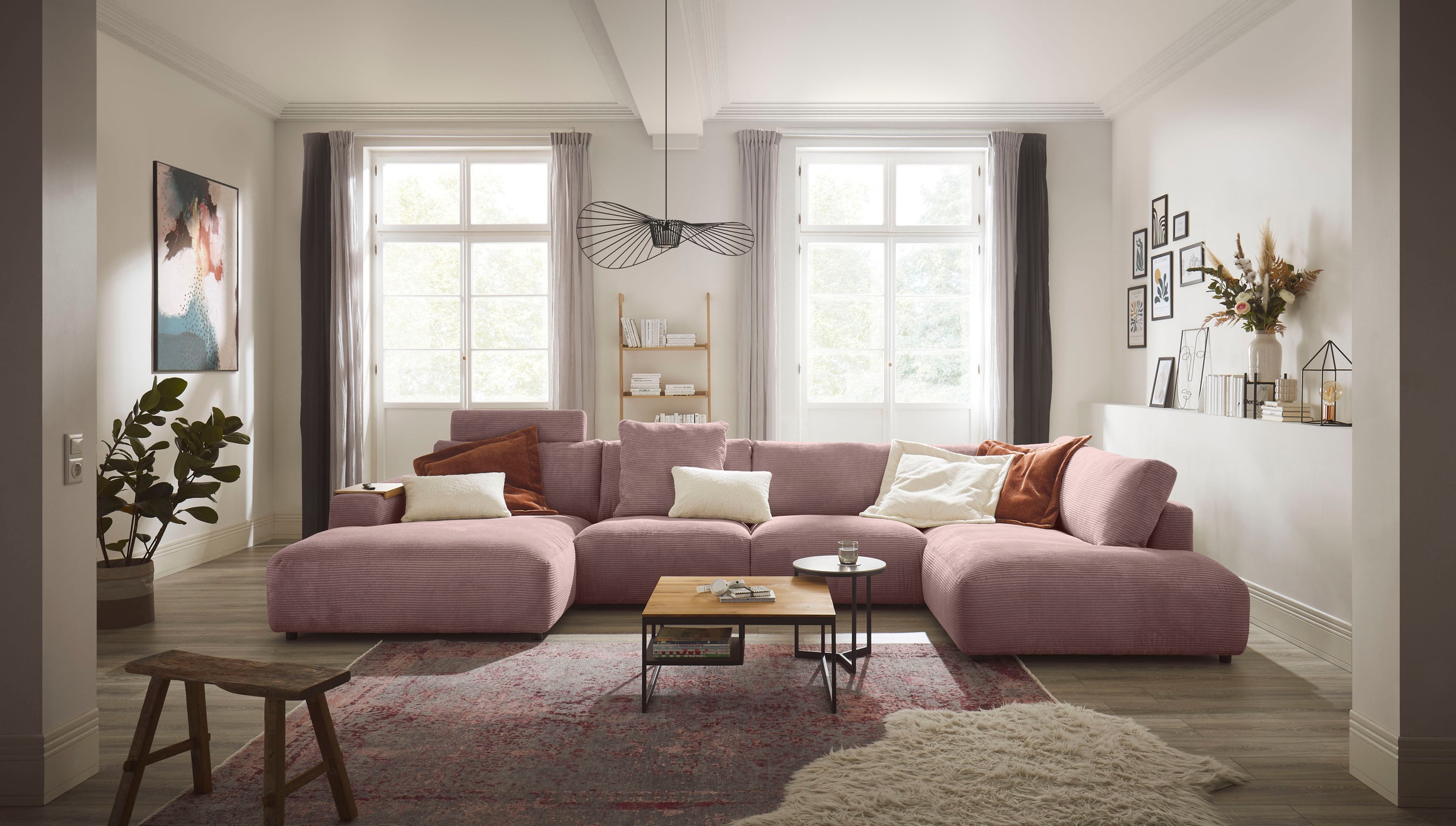 GALLERY M branded by Musterring Wohnlandschaft Lucia U-Form, Verschiedene F günstig online kaufen