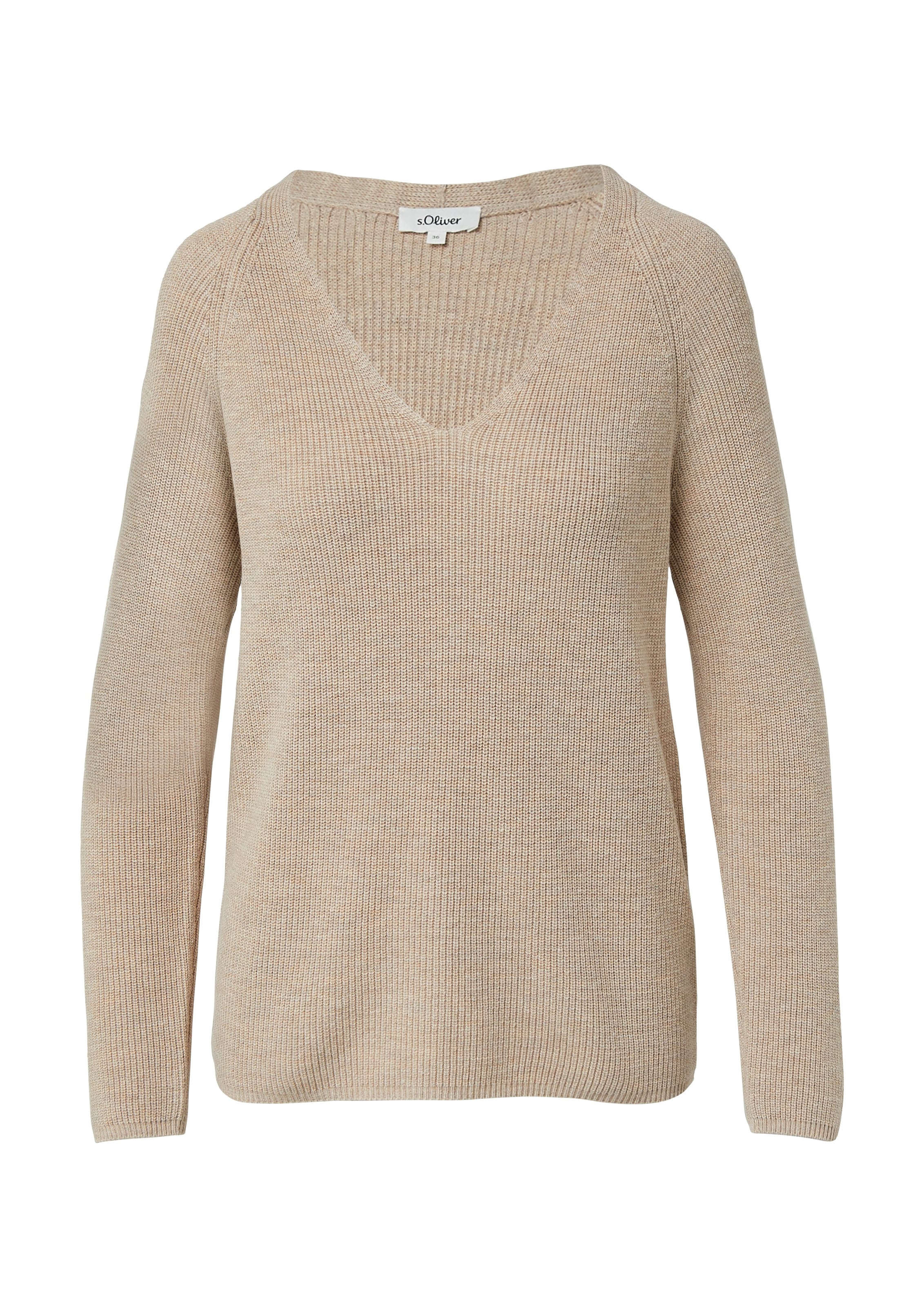 s.Oliver Strickpullover, mit V-Ausschnitt
