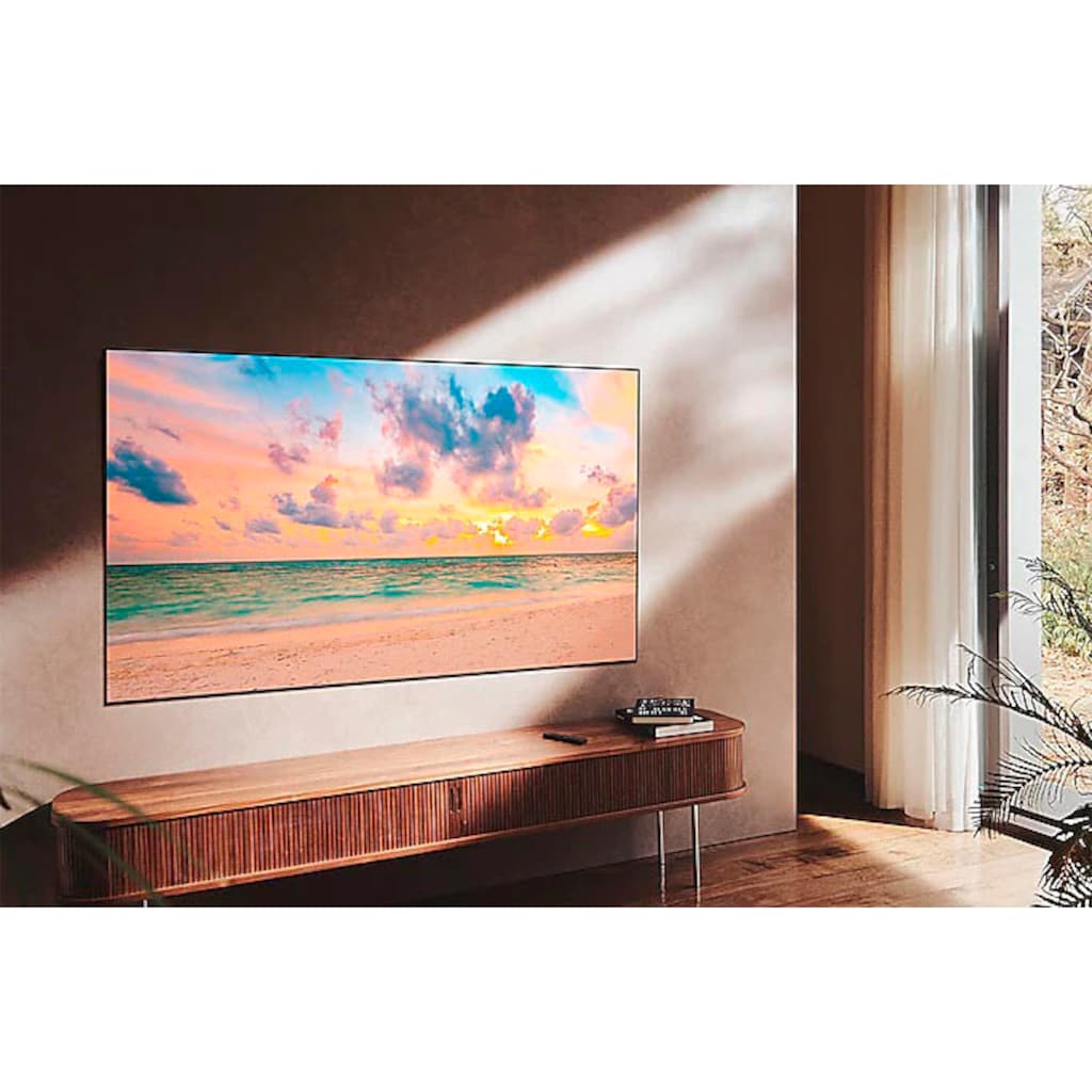 Samsung QLED-Fernseher »75" Neo QLED 4K QN95B (2022)«, 189 cm/75 Zoll, Smart-TV-Google TV, Quantum Matrix Technologie mit Neural Quantum Prozessor 4K-Quantum HDR 2000-Ultimate UHD Dimming Plus