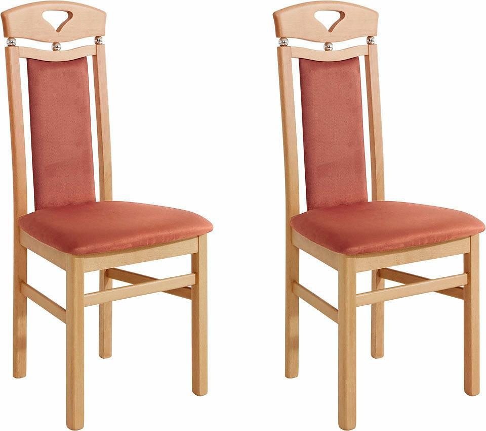 Home affaire Esszimmerstuhl »Berta Küchenstuhl«, (Set), 2 St., Microfaser, günstig online kaufen