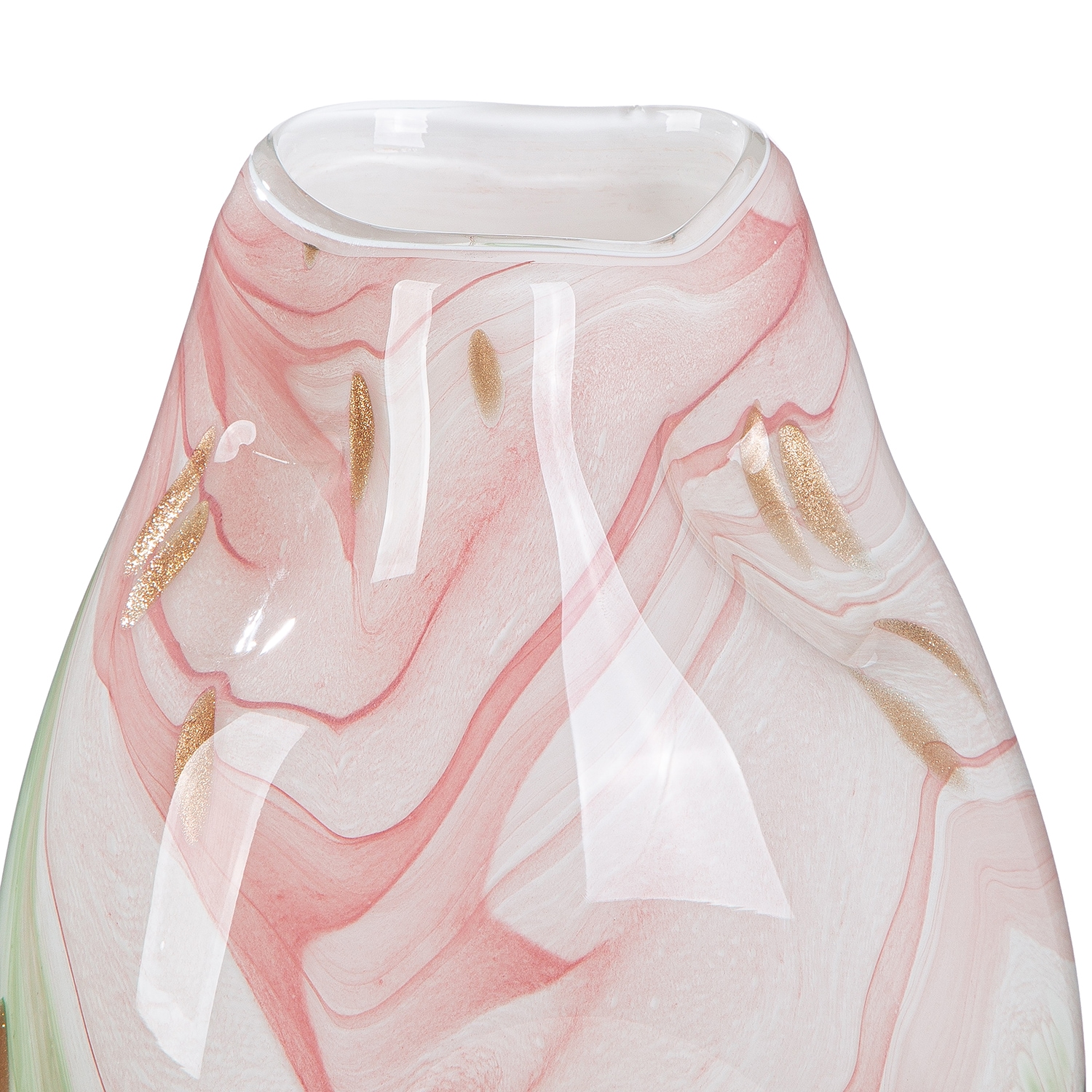 GILDE Tischvase »Vase Antanarivo rosa H. 28 cm« Dekovase, Glas, Antanarivo, Tischdekoration, Trenddeko, Designvase