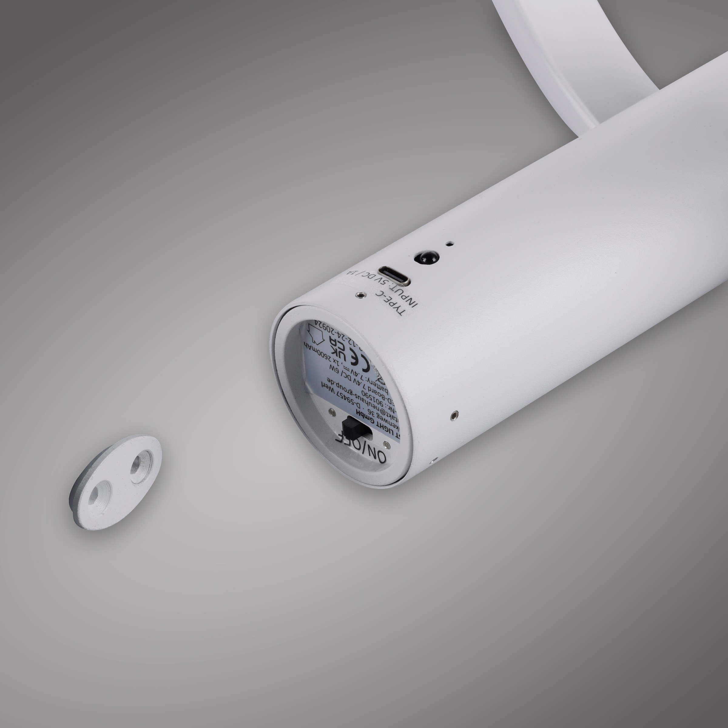 JUST LIGHT LED Wandleuchte »ARCHIE« LED-Board 1 Stk. Warmweiß Dimmbar, IR-FB, Memoryfunktion, USB-Kabel