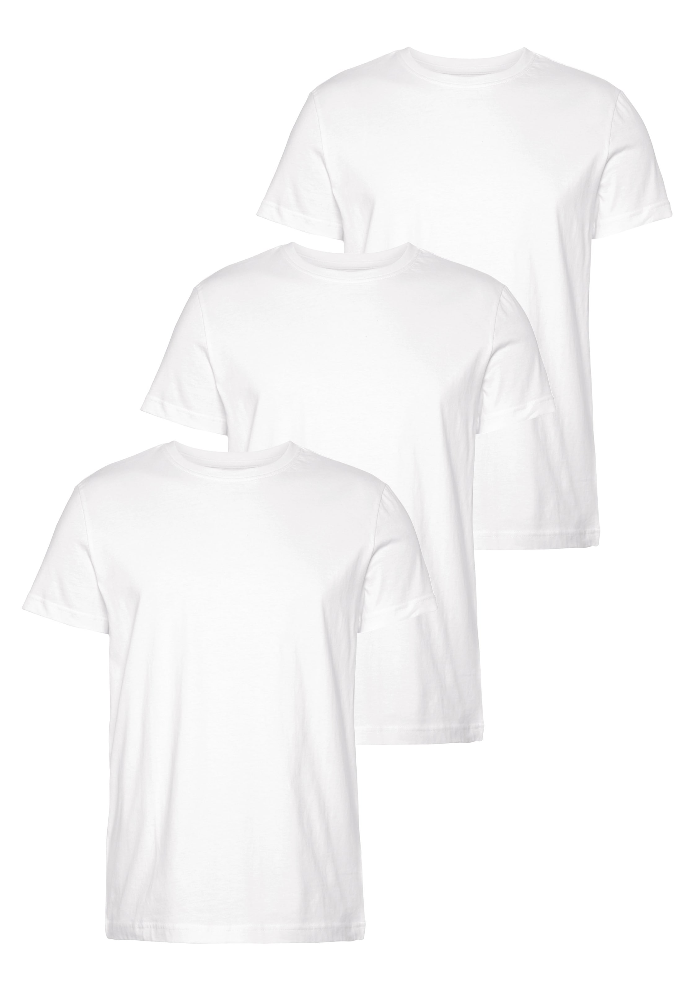 AJC T-Shirt, (Set, 3 tlg., 3er-Pack), aus reiner Baumwolle