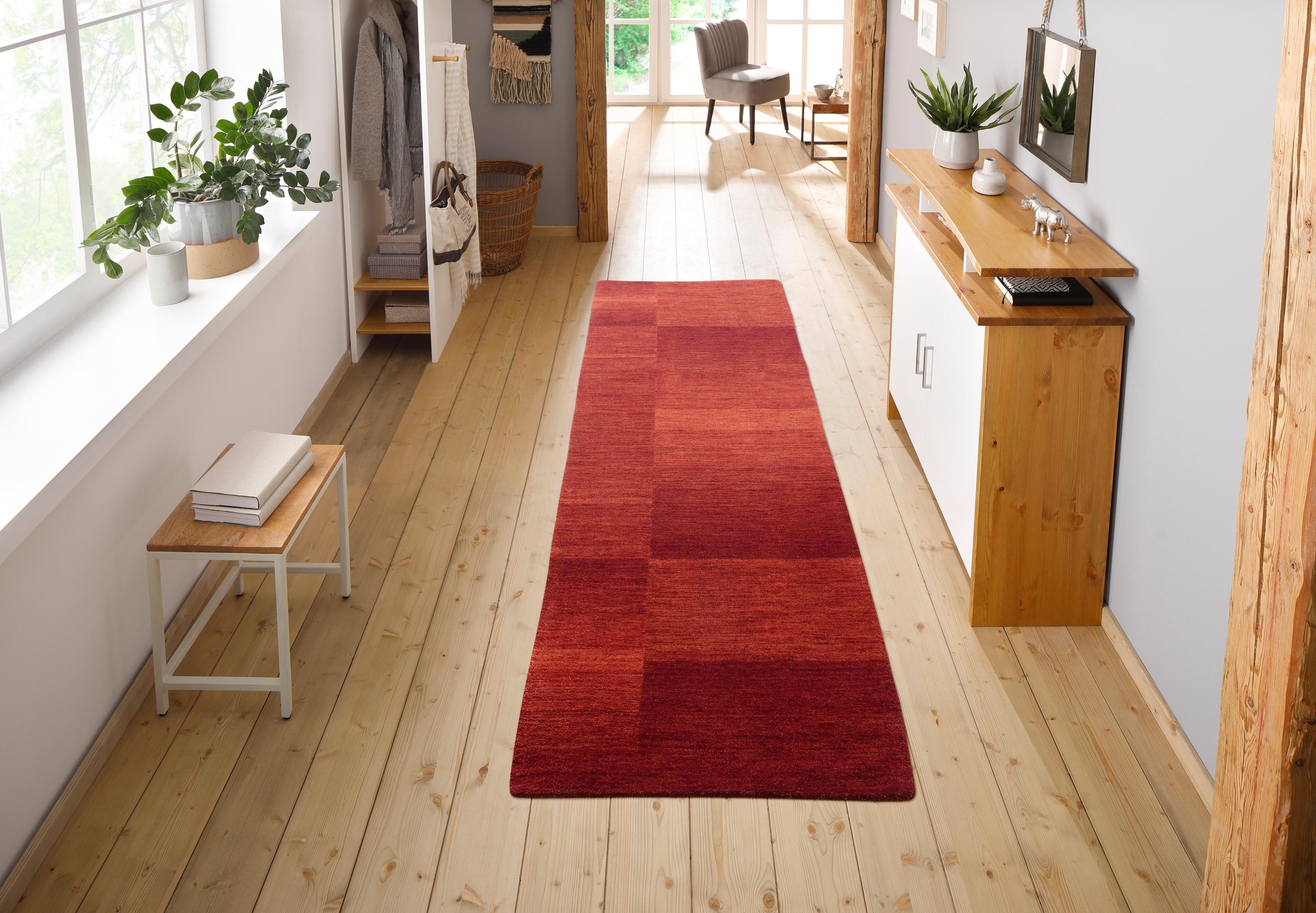 THEKO Läufer »Jorun, reine Wolle, handgewebt, Handweb Teppiche« rechteckig günstig online kaufen