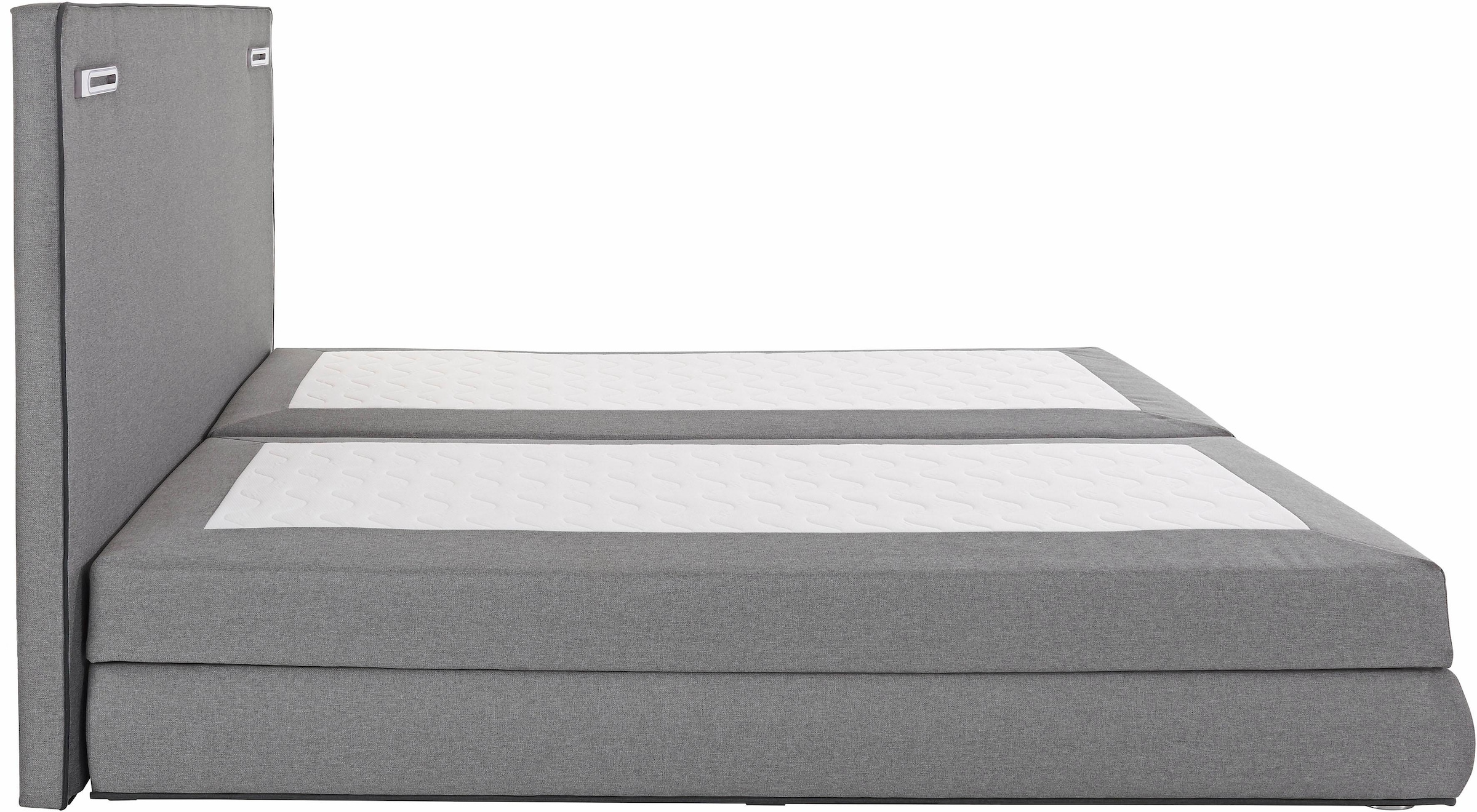 COLLECTION AB Boxspringbett »Ninoni«, inkl. Bettkasten, Topper und wahlweise mit LED-Beleuchtung, Liegefläche 180 x 200 cm