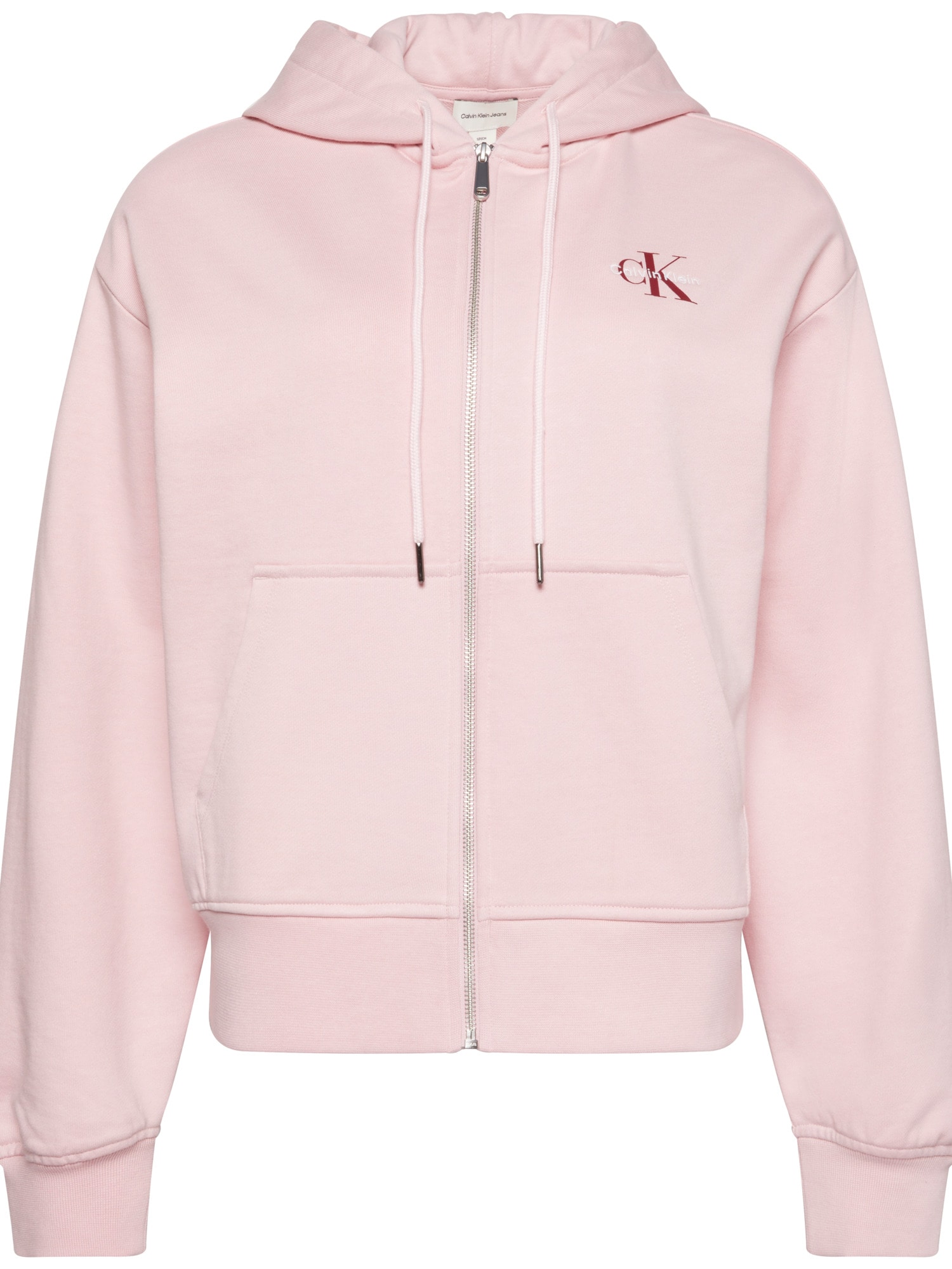 Calvin Klein Jeans Sweatjacke »MNLG FRNCH TRRY FZ B«, Mit Rundhalsausschnitt