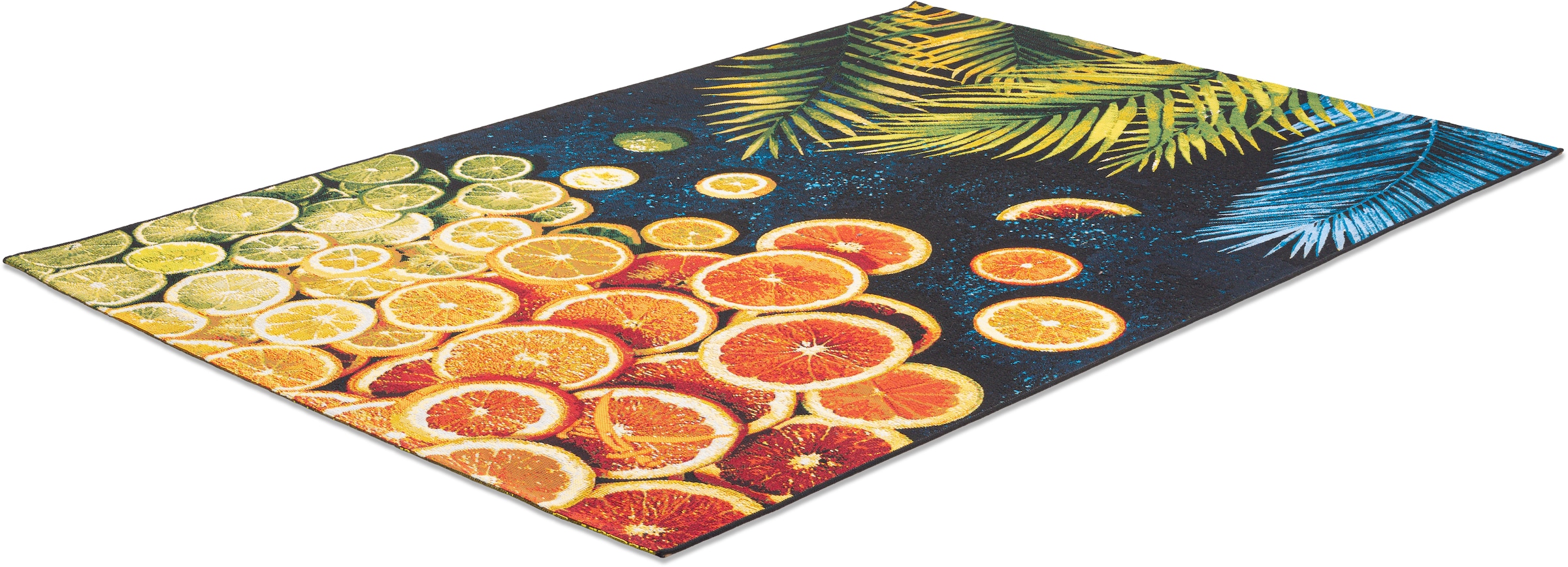 Sansibar Teppich »Rantum Beach 004« rechteckig 5 mm Höhe Flachgewebe, modernes Sommer Design, In- und Outdoor geeignet