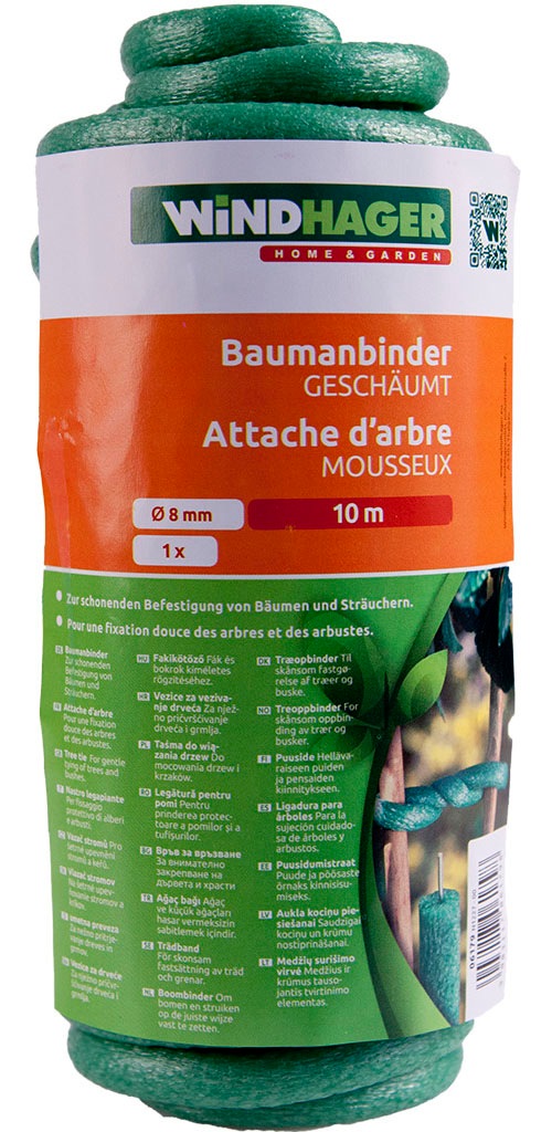 Windhager Pflanzschnur »Baumanbinder geschäumt für Äste und Bäume« 1 Stk. tlg. Pflanzenband 8 mm x 10 m, grün