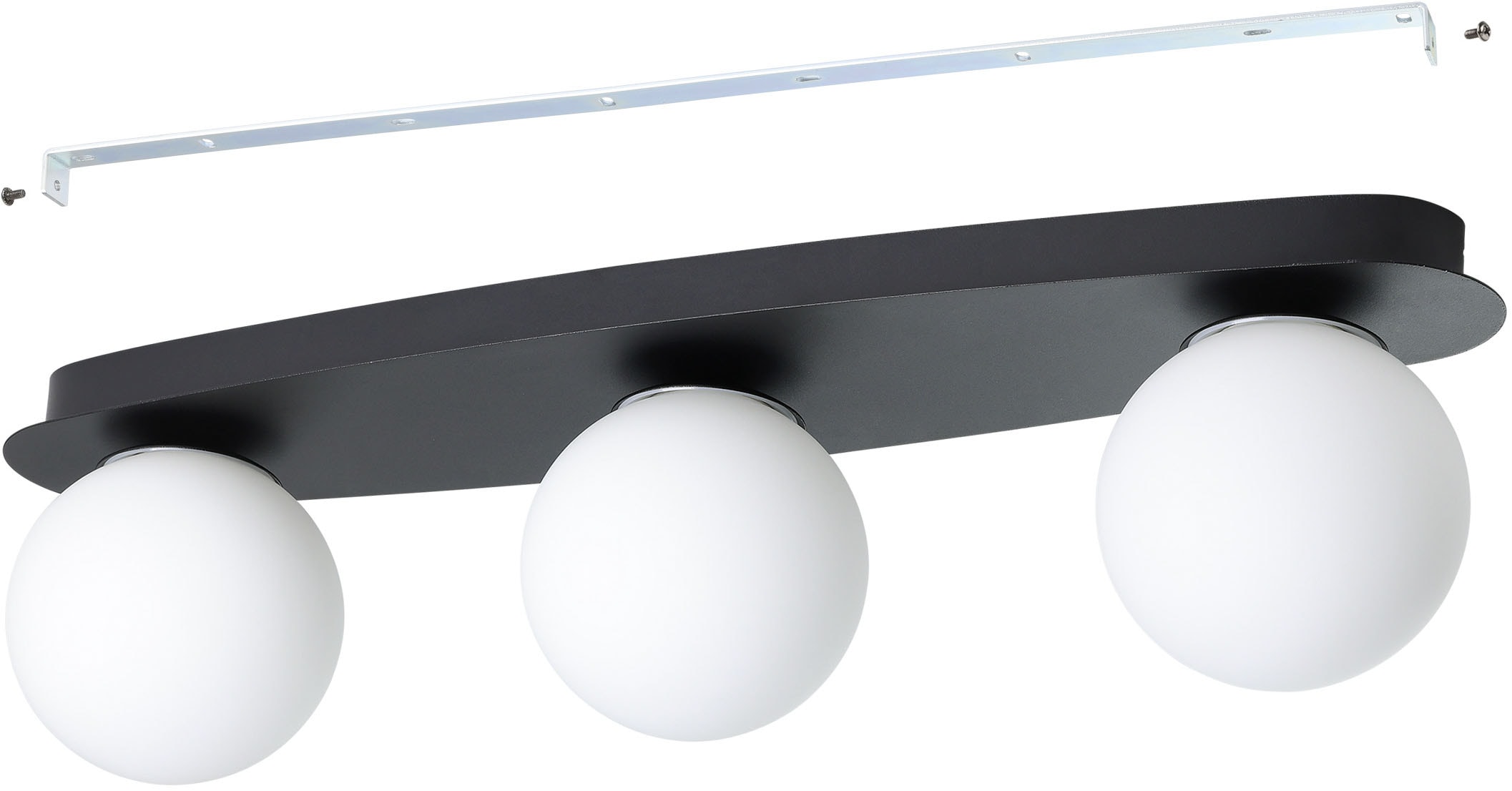 EGLO Deckenleuchte »CASTROVIDO Wand- / Deckenlampe - Stahl - G9 - 3X4,2W - IP44« G9 1 Stk. Wohzimmerlampe, Esszimmerlampe, Flur, Schlafzimmer, L58 x B13 x H16 cm