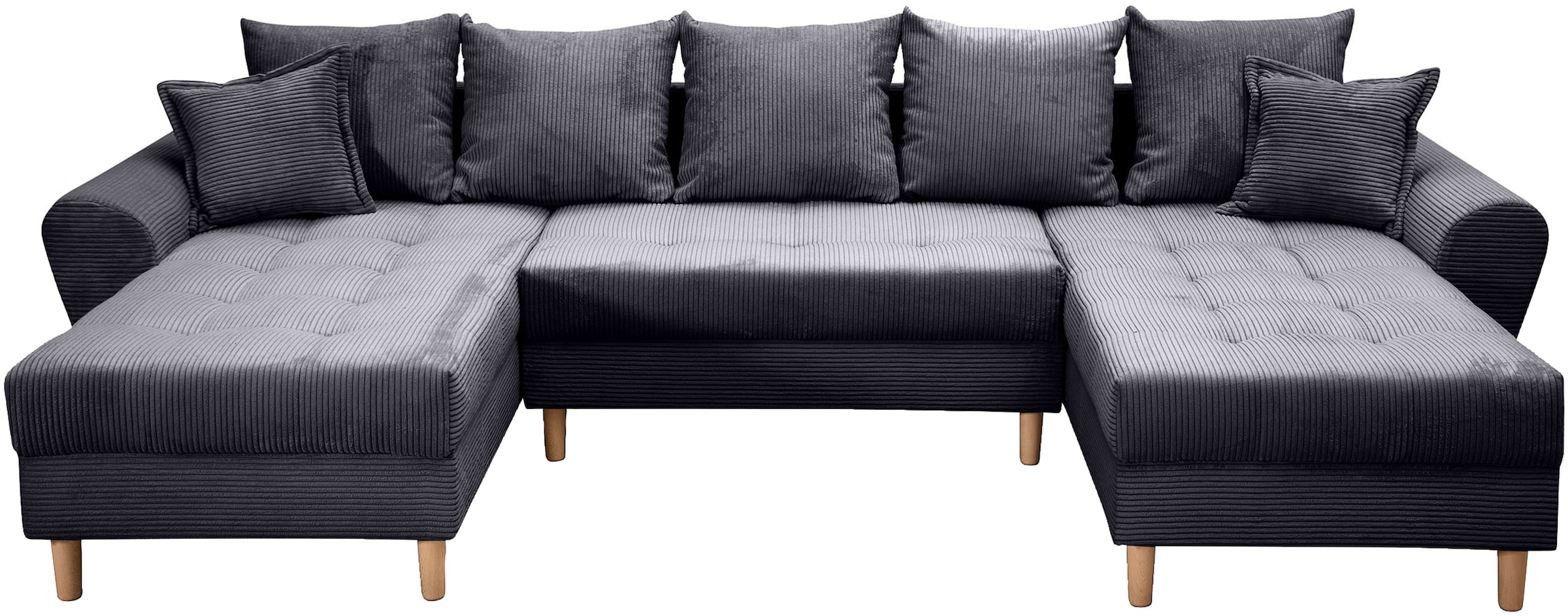 COLLECTION AB Wohnlandschaft »Raisa U-Form«, mit Federkern, Kissen und Steppung im Sitzbereich